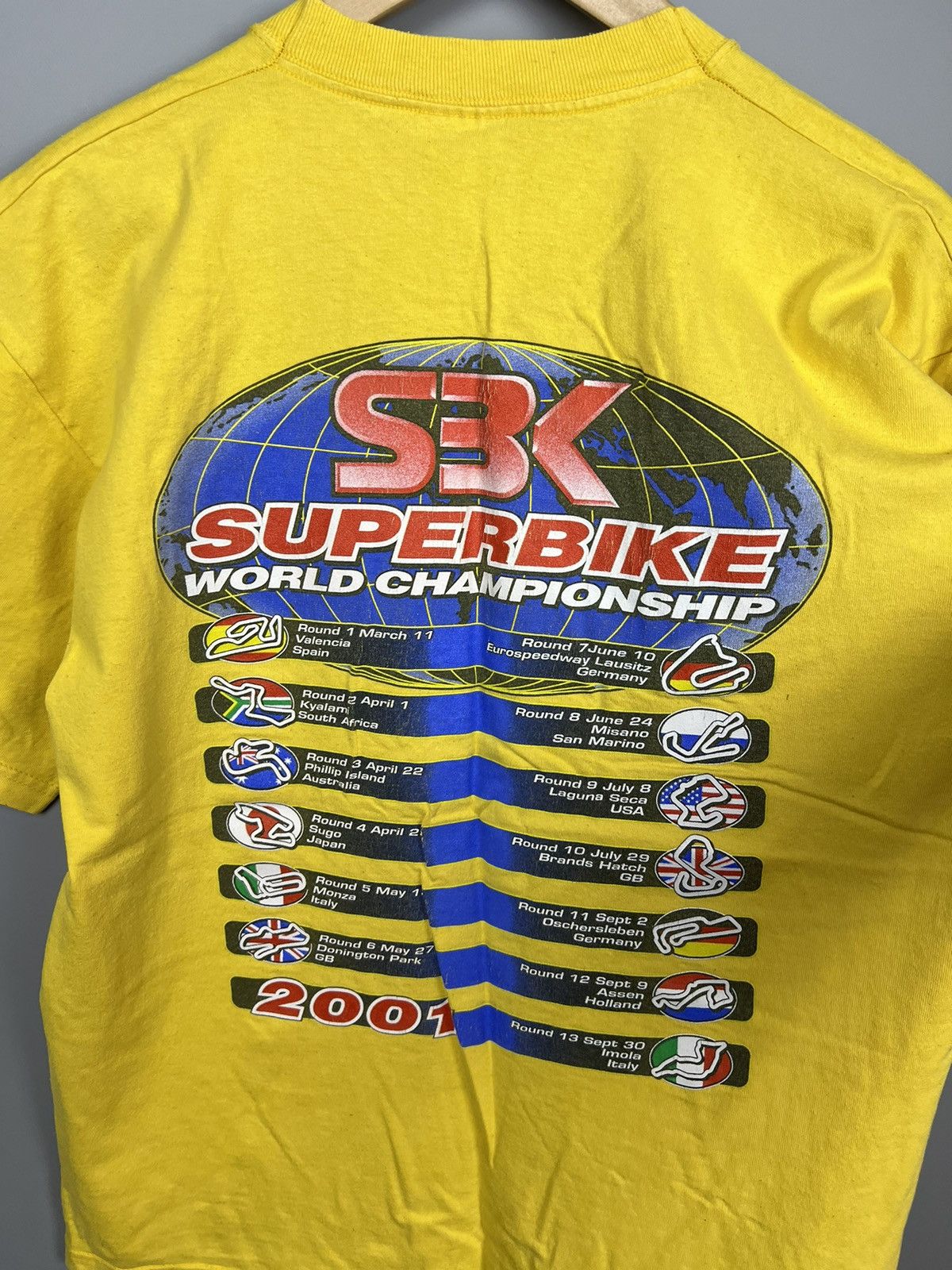 Vintage 2001 SBK Superbike World Championship Hatch rare t shirt Size US L / EU 52-54 / 3 - 8 Thumbnail
