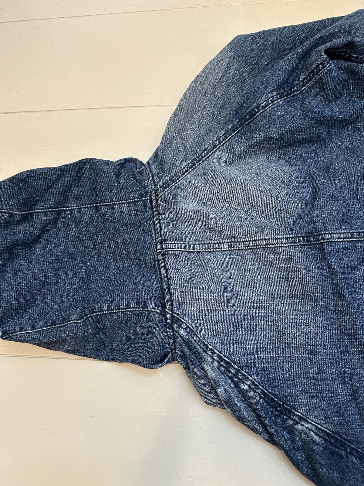 Vintage Vintage 1972 Denim Military Hooded Jacket Size US M / EU 48-50 / 2 - 6 Thumbnail