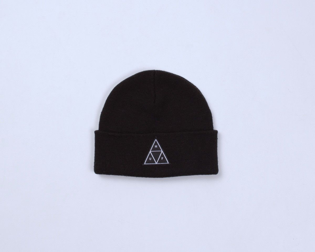 Huf HUF Acrylic Black Beanie Hat Logo Front Size ONE SIZE - 1 Thumbnail
