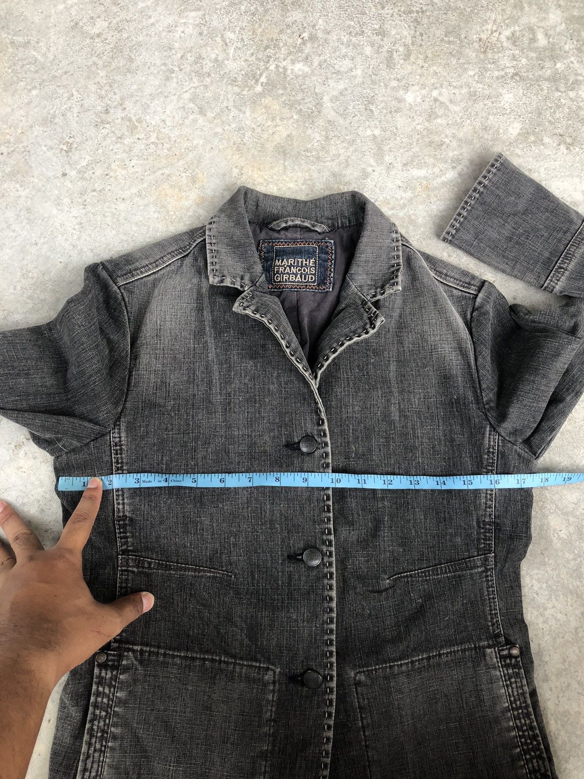 Marithe + Francois Girbaud Marithe Francois Girbaud Denim Jacket Distressed Size US M / EU 48-50 / 2 - 16 Thumbnail