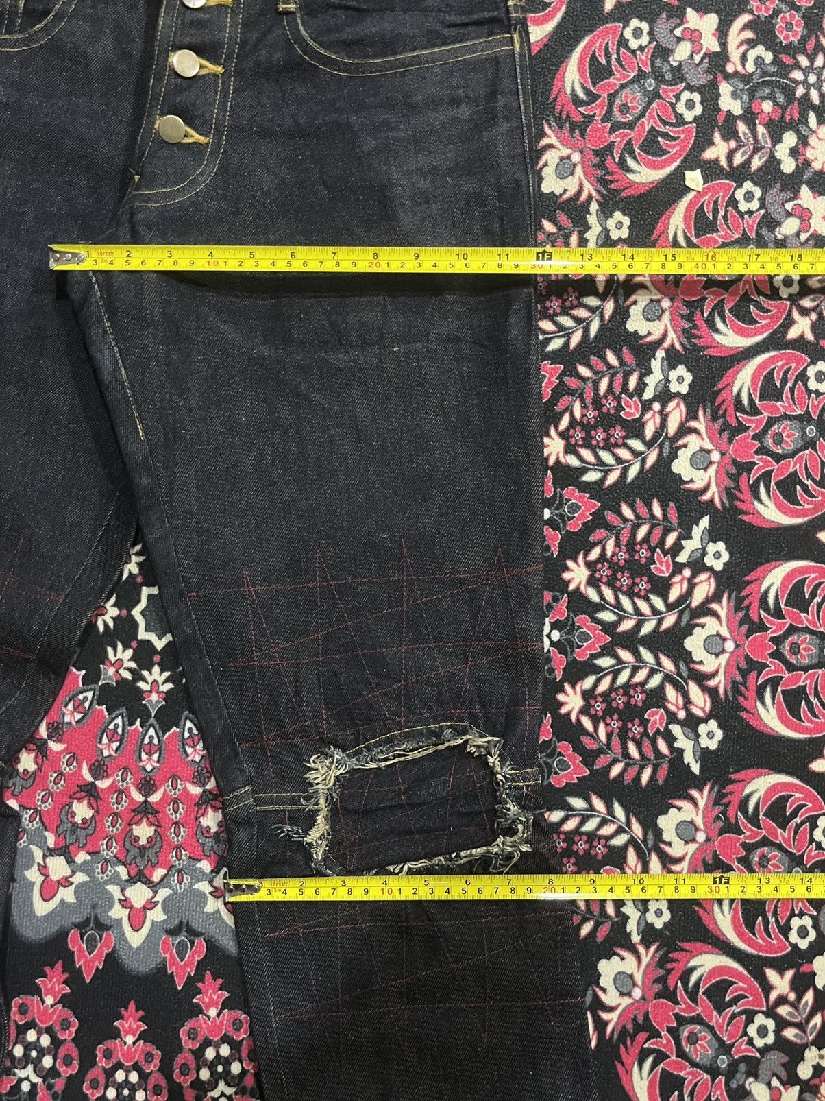 Christopher Nemeth ⚡️Designer⚡️Christopher Nemeth Deconstructed Raw Indigo Jeans Size US 30 / EU 46 - 13 Thumbnail