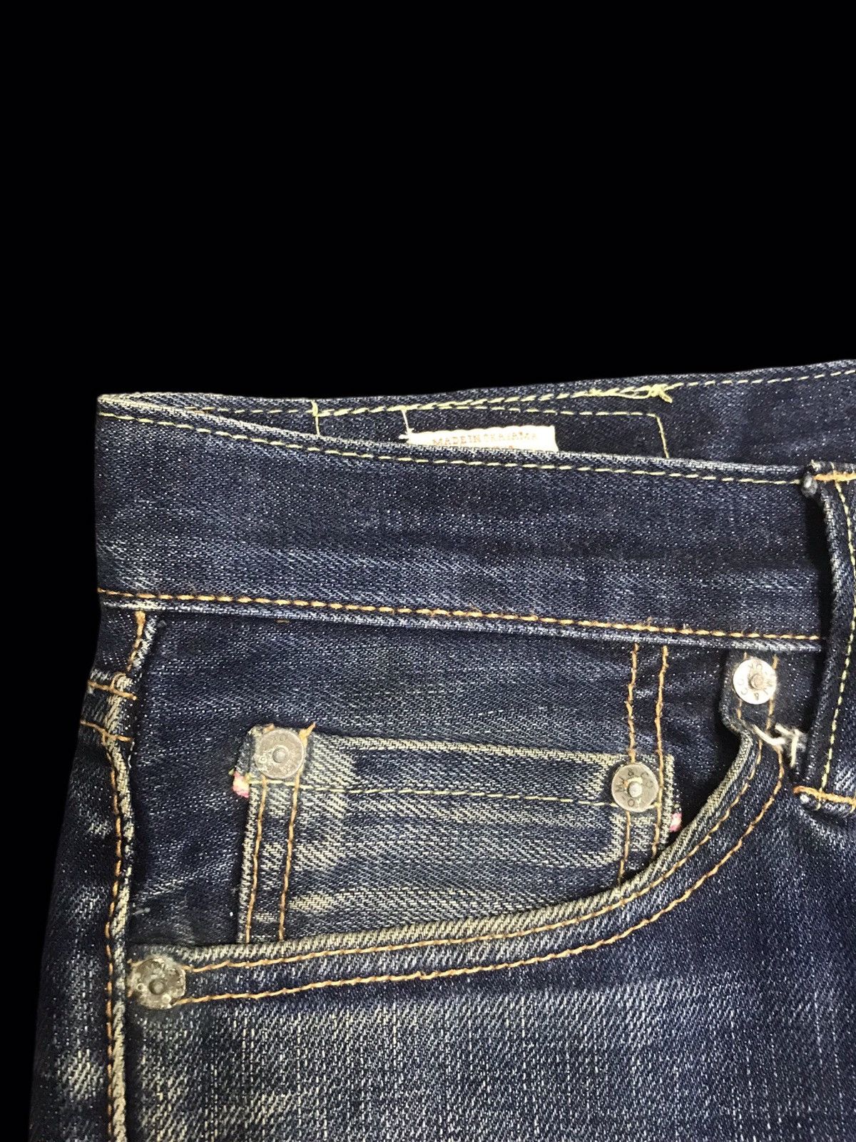 Japanese Brand 💥RAW DENIM💥MOMOTARO Heavyweight Selvedge Biker Denim F110 Size US 30 / EU 46 - 9 Thumbnail