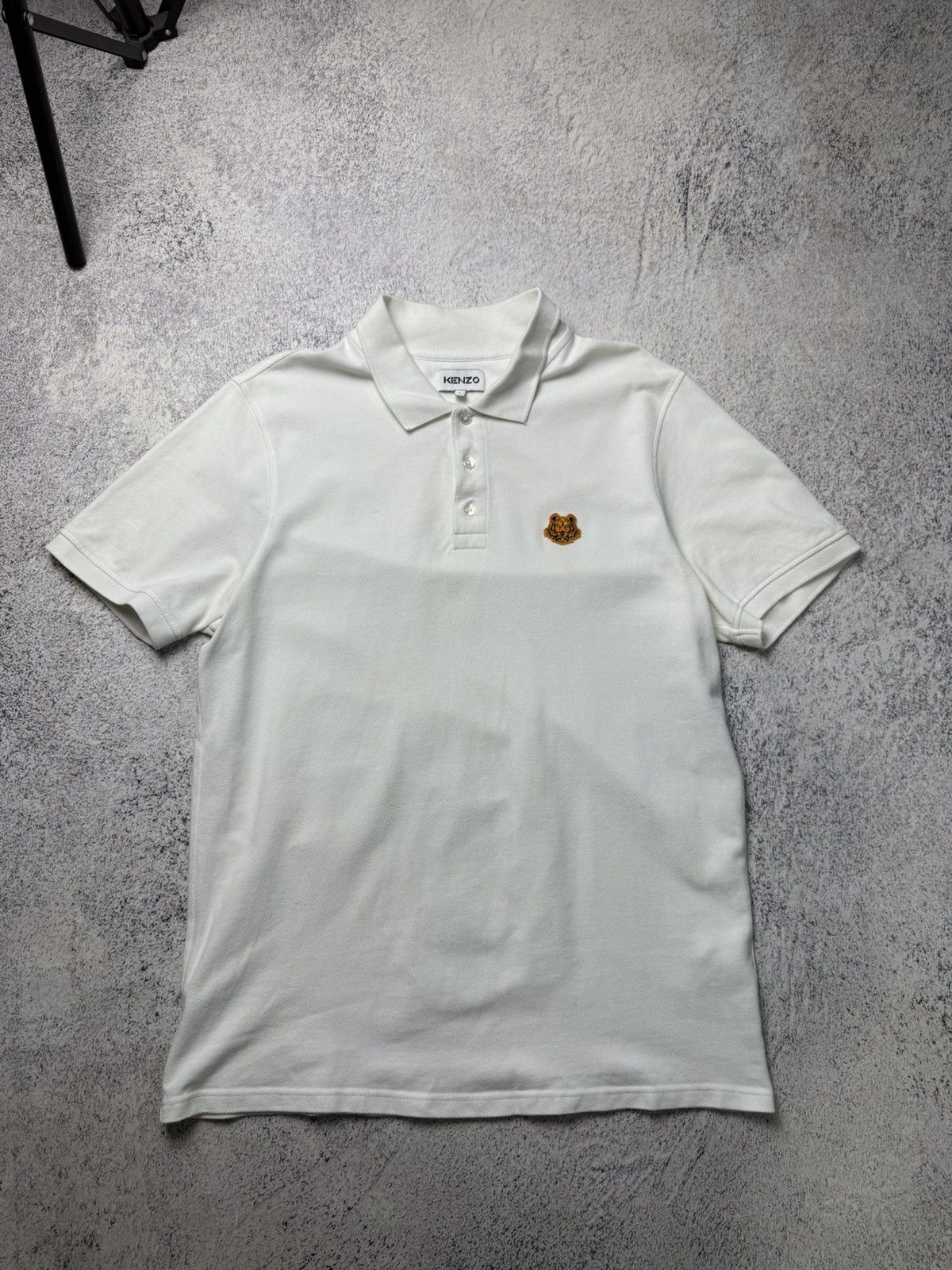 Kenzo Kenzo White Polo Shirt Size L Size US L / EU 52-54 / 3 - 1 Thumbnail