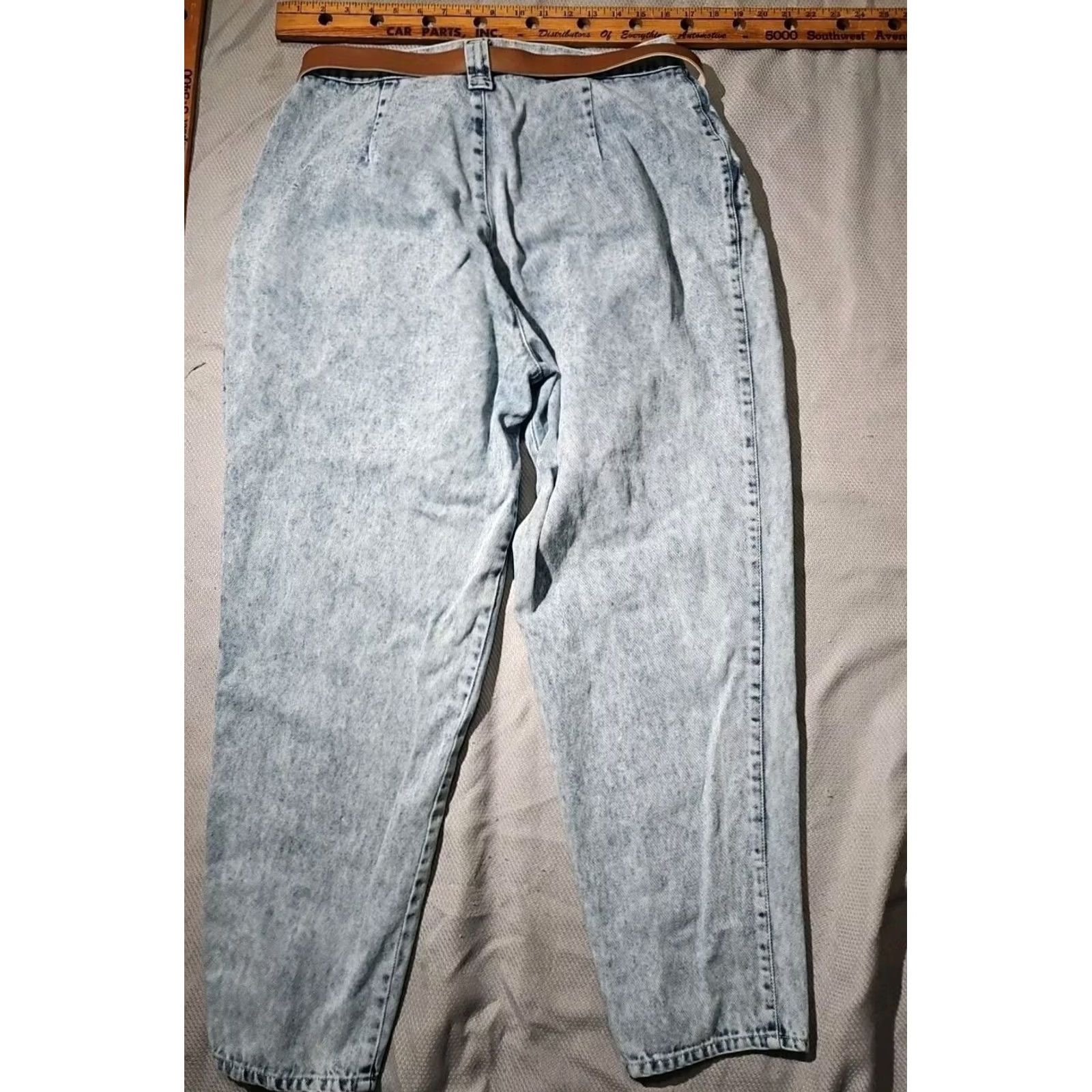 Vintage VINTAGE PS Gitano Jeans Womens Sz 18 Short Blue Acid Wash High Rise Taper Bareback Ladies Jeans 80s 90s Retro Hip Hop Logo City Size 40" / US 18 - 2 Thumbnail