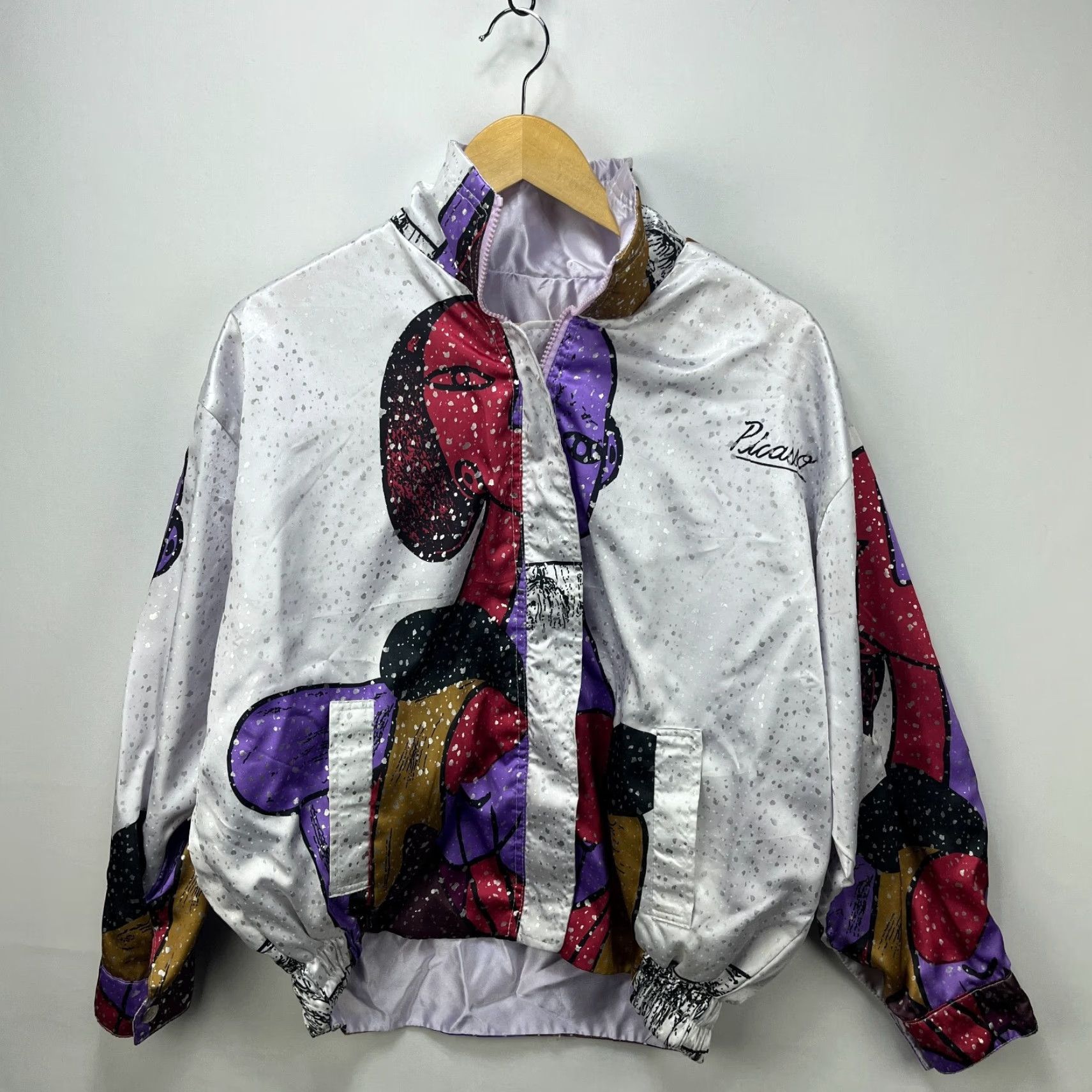 Vintage VINTAGE Picasso Windbreaker Art Jacket Medium AOP Windbreaker 90s Mens White Jacket M Picasso Windbreaker Art Jacket Mens White 90s AOP Vintage Size US M / EU 48-50 / 2 - 3 Thumbnail