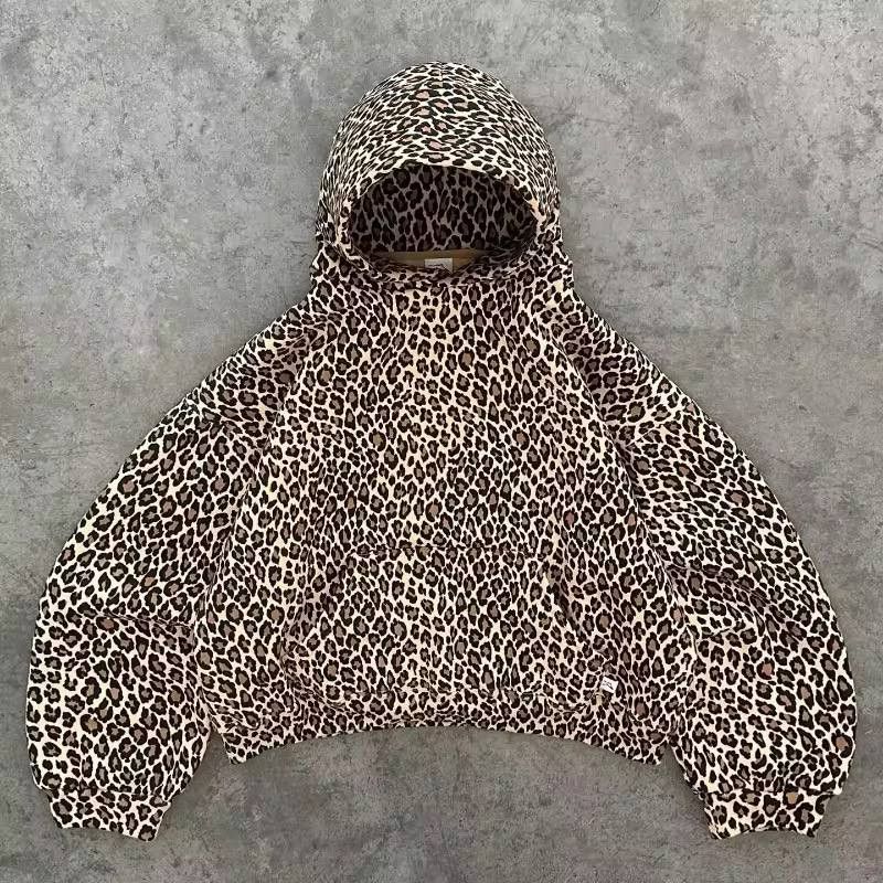 Japanese Brand × Vintage vintage leopard print y2k sweatshirt Size M / US 6-8 / IT 42-44 - 1 Thumbnail