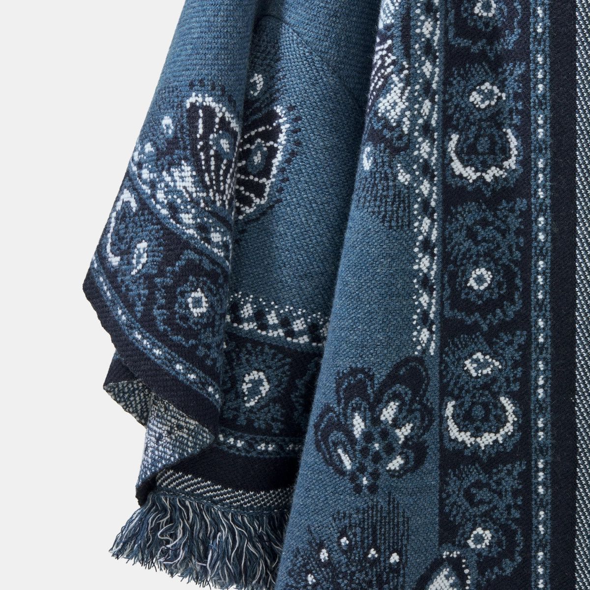 Dior o1bcso1str0225 Poncho Jacket in Blue Size M / US 6-8 / IT 42-44 - 3 Thumbnail