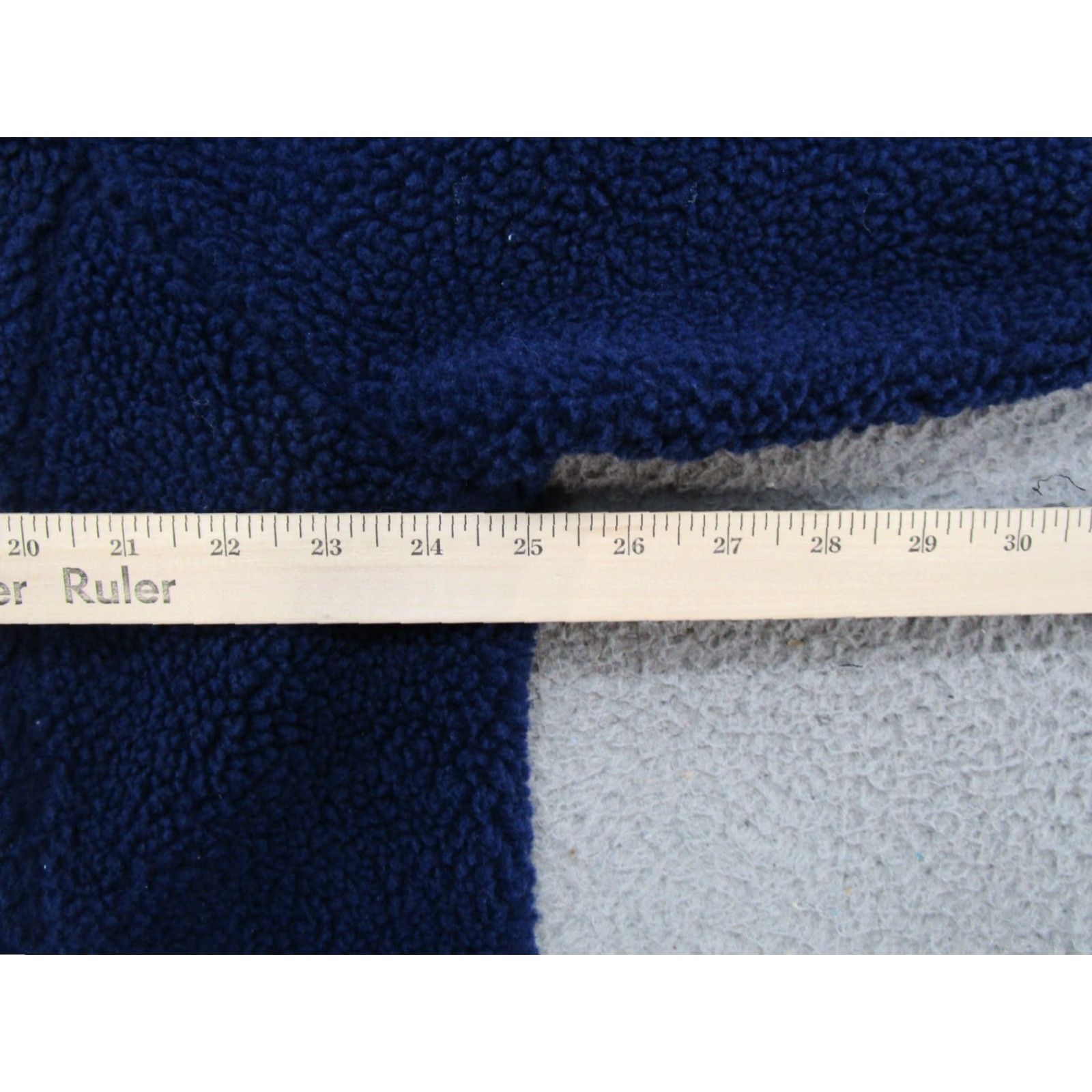 Lands' End Lands' End Women's Plus Size 1X Sherpa Pile Fleece Jacket Blue Full Zip Outdoor Pockets Size XL / US 12-14 / IT 48-50 - 5 Thumbnail