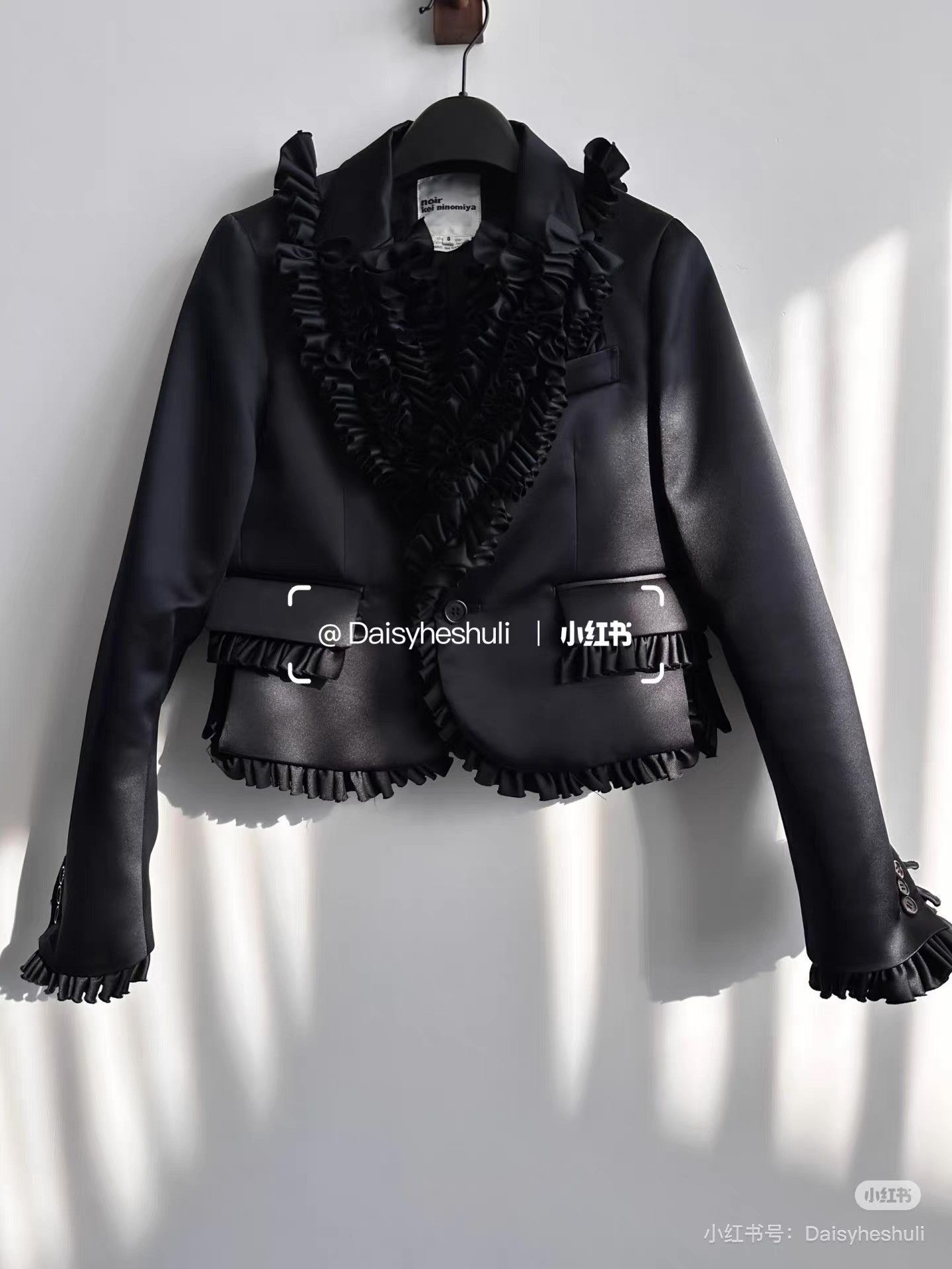 Comme des Garcons Comme des Garçons CDG Noir Lace Runway Jacket Ｑ24 Size S / US 4 / IT 40 - 1 Thumbnail