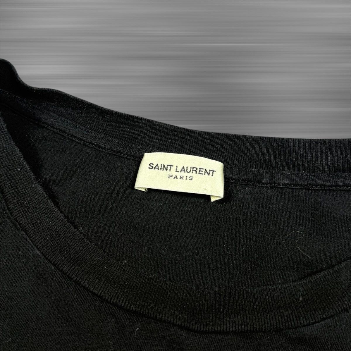Saint Laurent Paris Saint Laurent Big Logo ‘Black’ T-Shirt Size US S / EU 44-46 / 1 - 3 Thumbnail