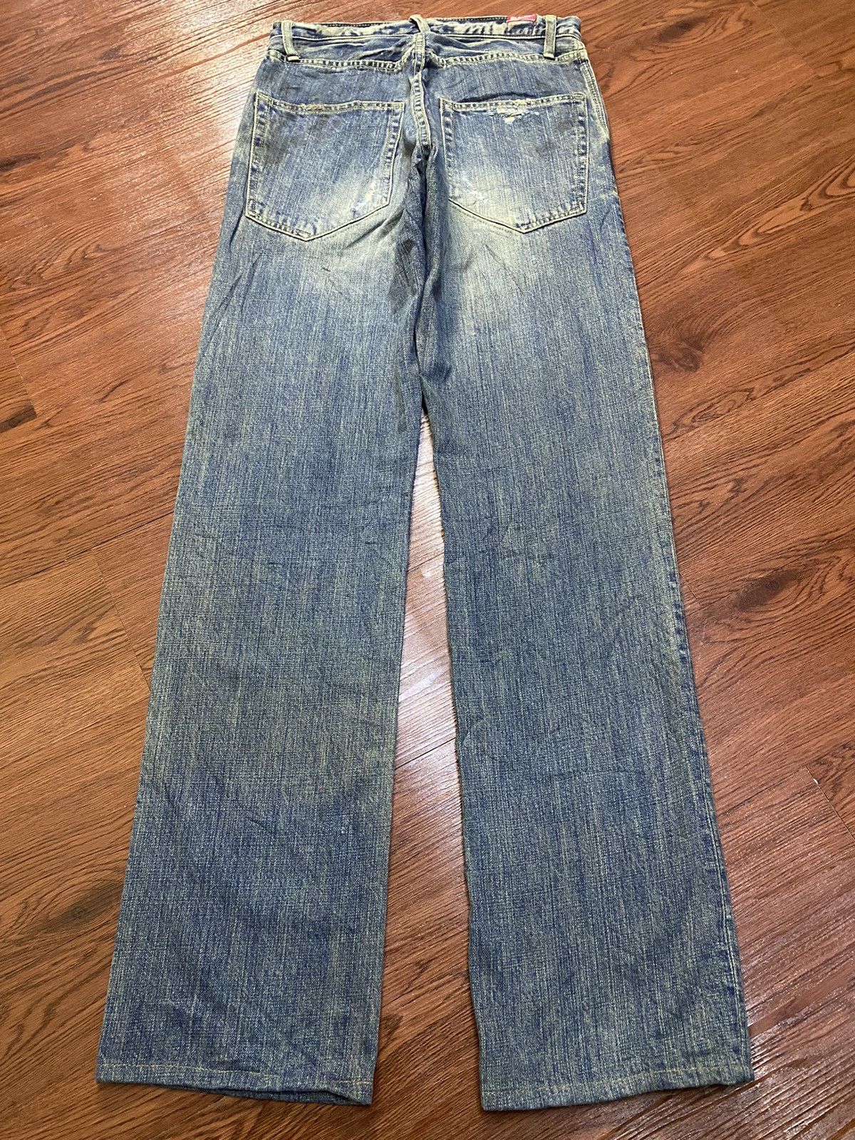 Japanese Brand Vintage Y2K Japanese Brands Mud Wash Grunge Jeans Size US 27 - 2 Thumbnail