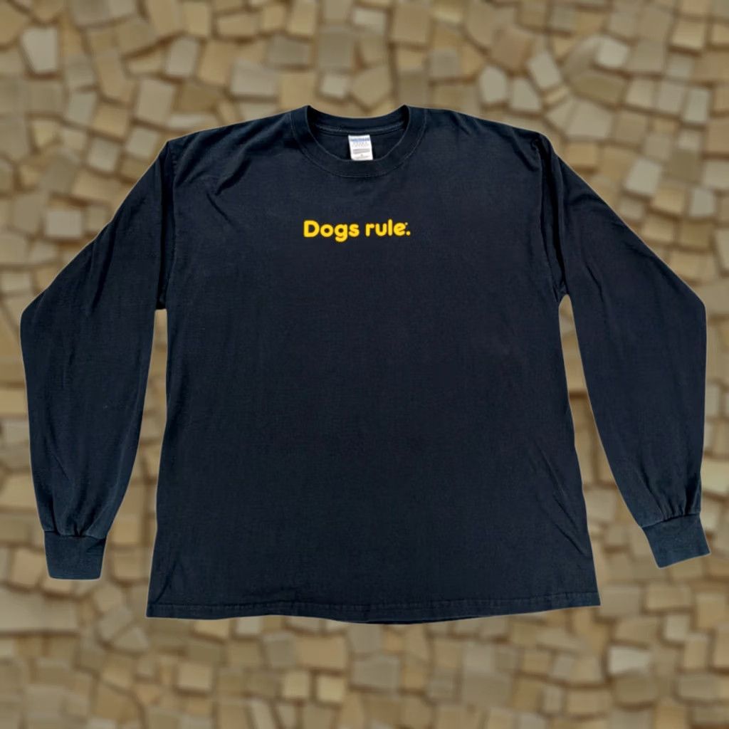 Gildan VINTAGE Dogs Rule Shirt Adult XL Black Pedigree Pet Food Promo Y2K Size US XL / EU 56 / 4 - 1 Thumbnail