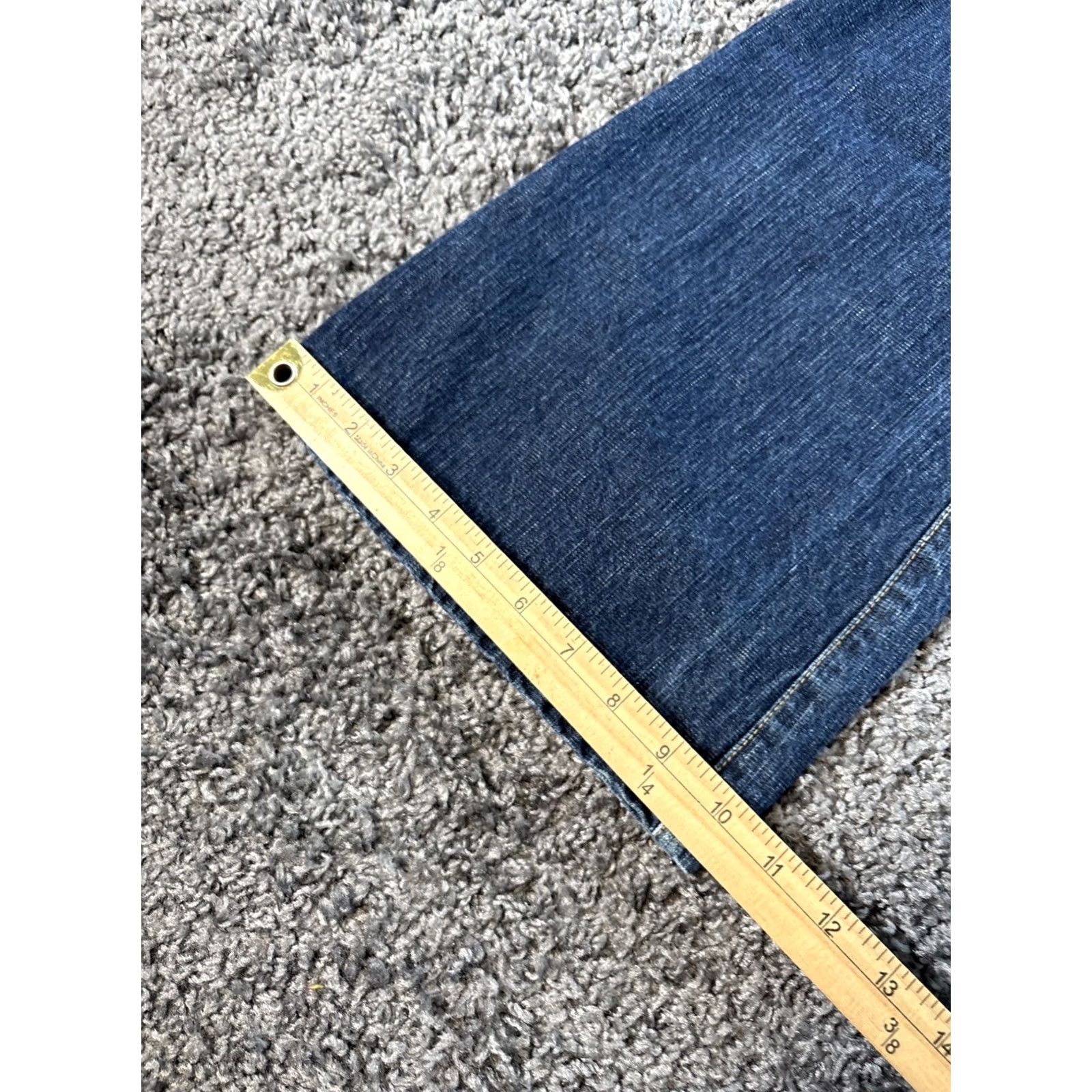 Tommy Hilfiger VINTAGE Tommy Hilfiger Jeans Womens 32x29 Baggy Boot Flare Dark Wash 90s Womens Jeans Flared Pocket blue Size 24" / US 00 / IT 34 - 3 Thumbnail
