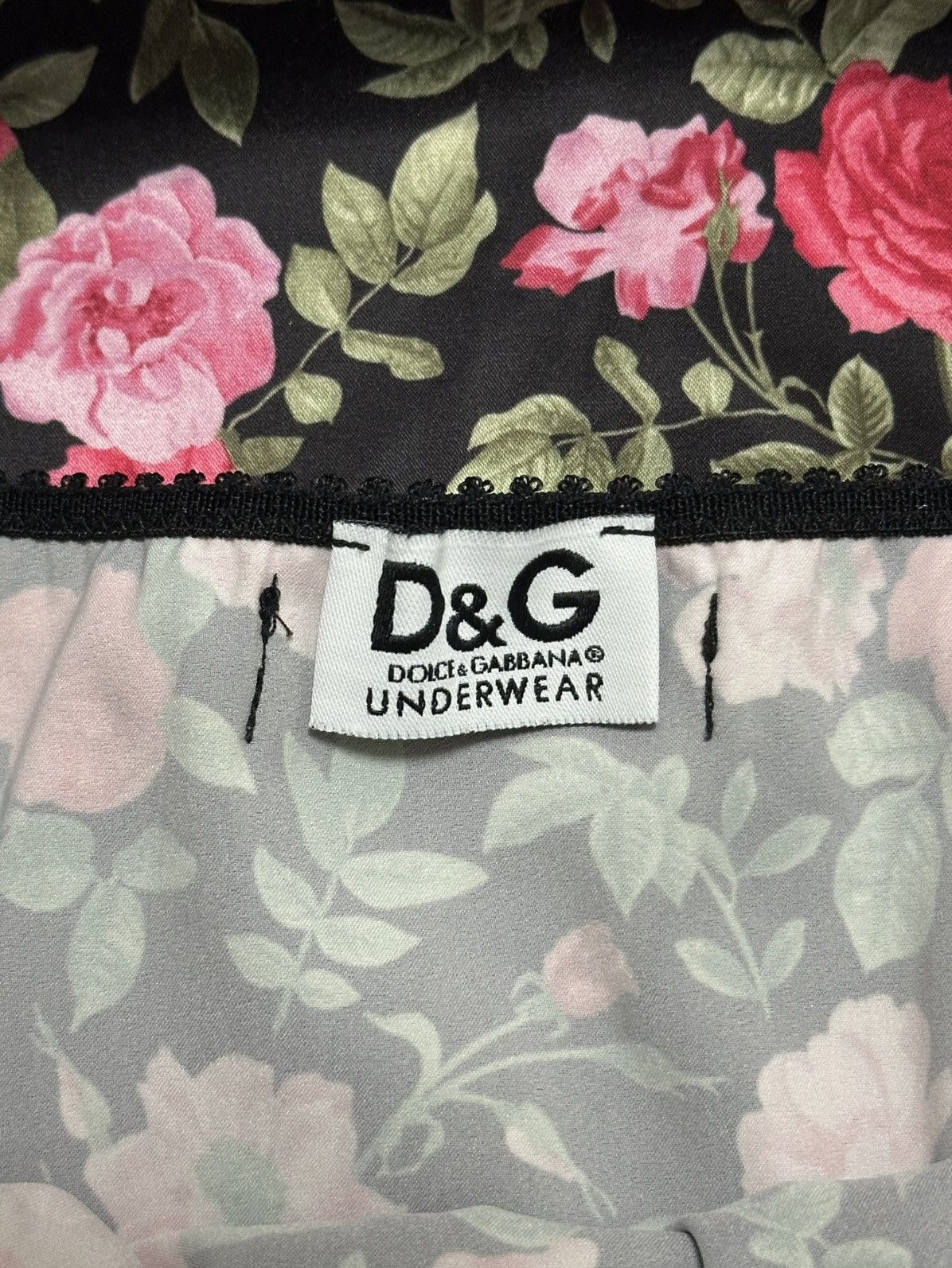 Dolce & Gabbana D&G Floral Print Lace Trim Camisole Mini Dress Size M / US 6-8 / IT 42-44 - 5 Thumbnail