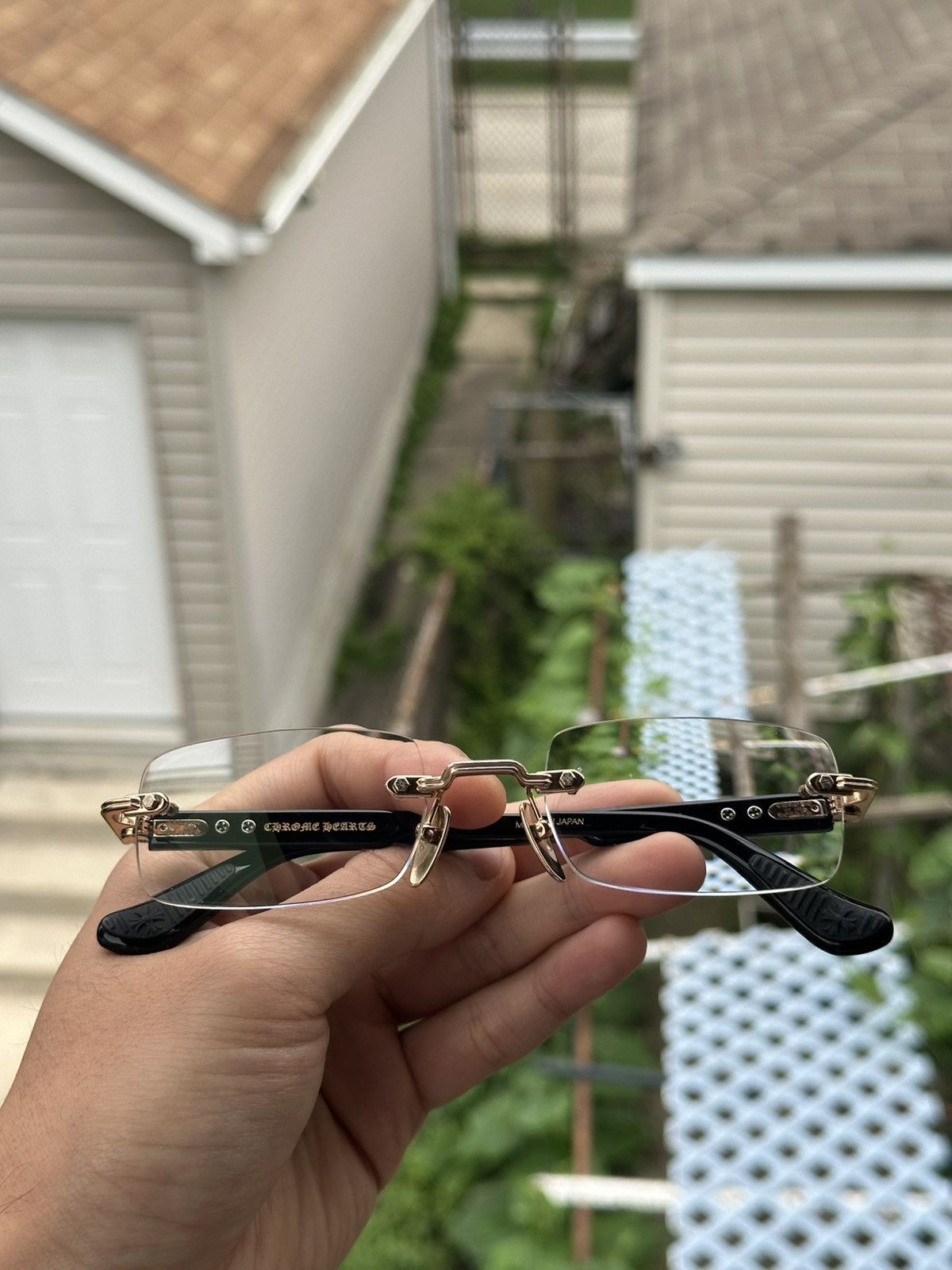Chrome Hearts CHROME HEARTS DEEP 1 GLASSES (54-21-146) | Grailed