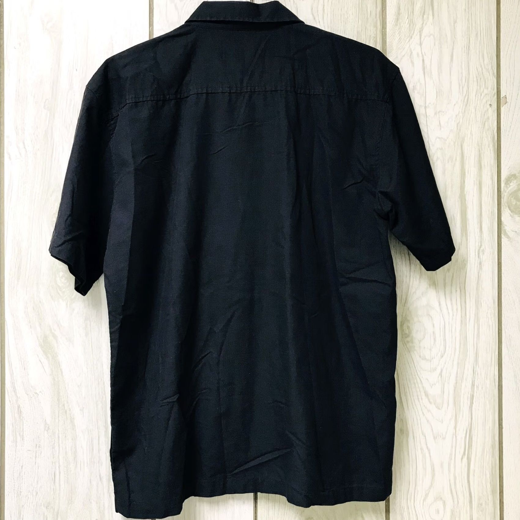 Vintage David Carey Men Embroidered Camaro Script Logo Stripe Button Up Short Sleeve Bowling Shirt L Black Cotton Polyester Button-Down Cars Mens Size US L / EU 52-54 / 3 - 2 Thumbnail