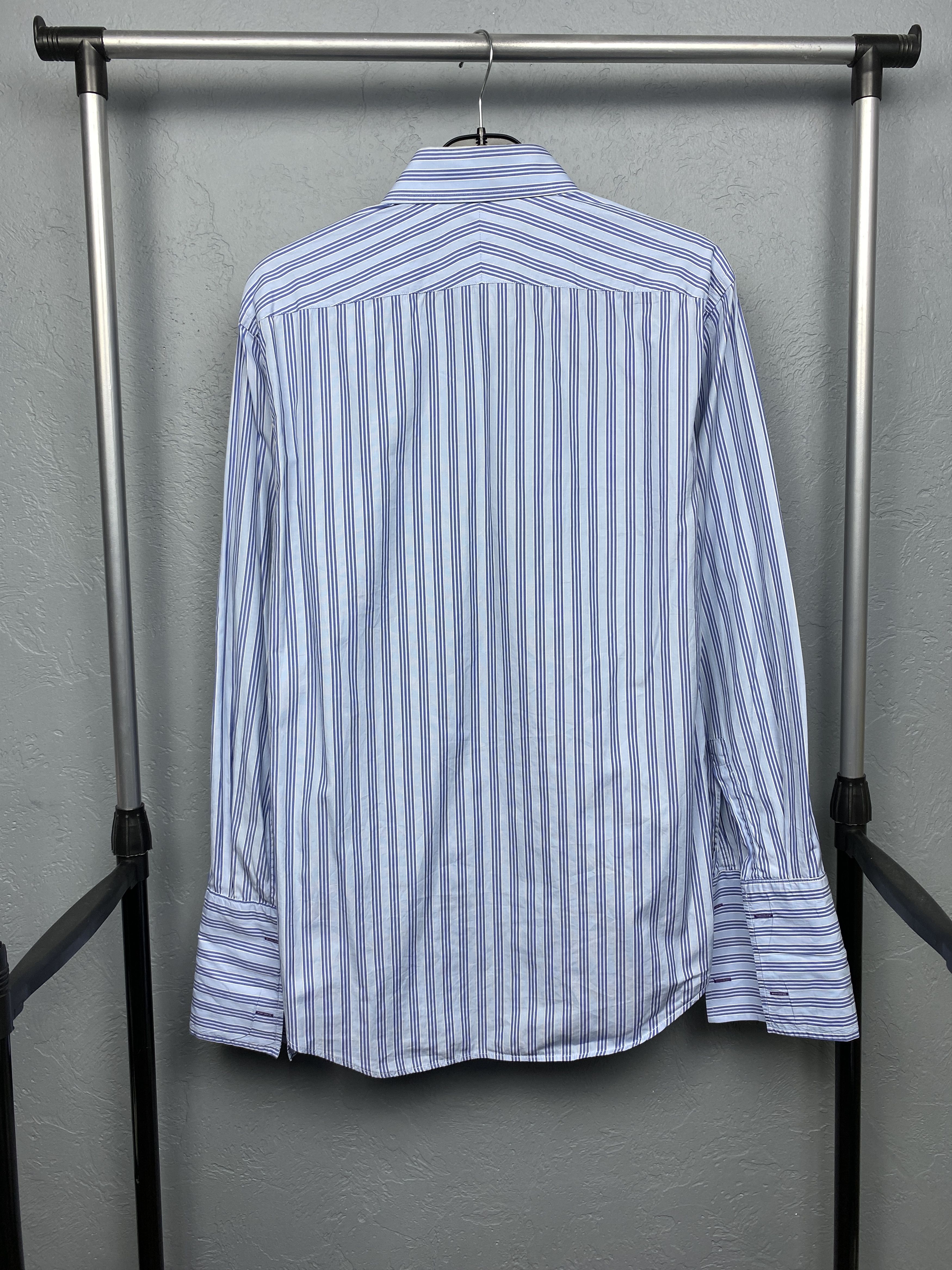 Paul Smith × Vintage Paul Smith London Mens Long Sleeve Striped Shirt Size US L / EU 52-54 / 3 - 8 Thumbnail
