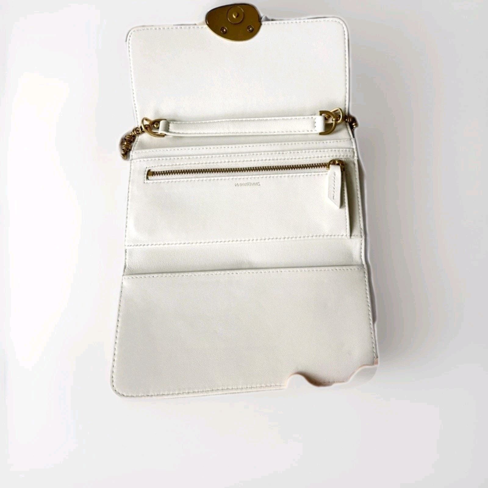 Zimmermann ZIMMERMANN Leather Crossbody Bag Embossed Floral Flap Chain Size ONE SIZE - 8 Thumbnail