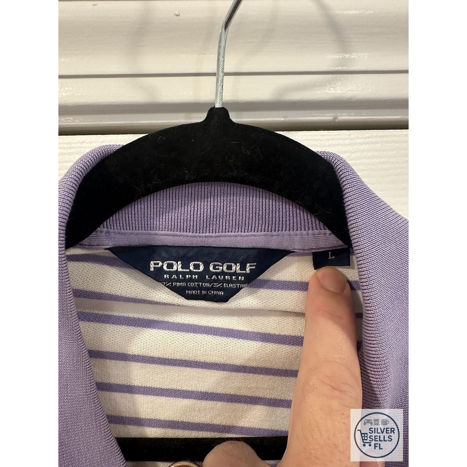 Polo Ralph Lauren Polo Golf Ralph Lauren Large Striped Polo Crest Logo Shirt Size US L / EU 52-54 / 3 - 2 Thumbnail