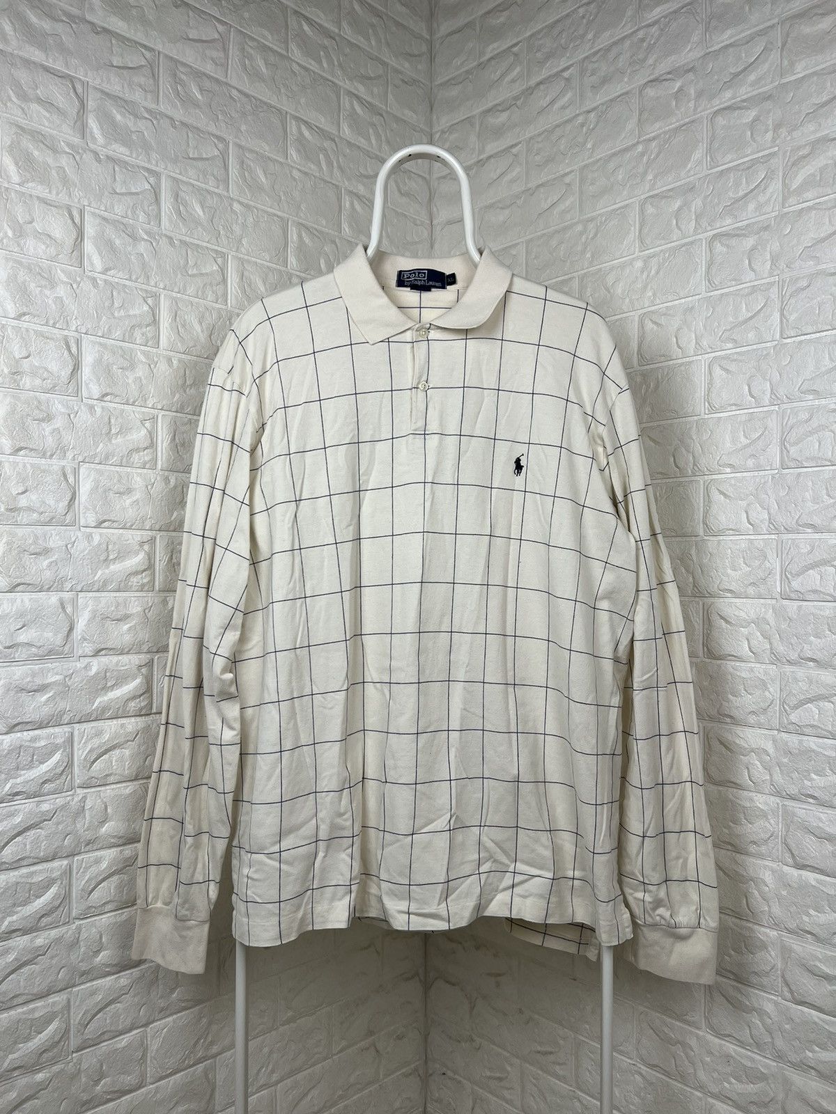 Polo Ralph Lauren × Ralph Lauren × Vintage Polo Ralph Lauren Rugby Long Sleeve Size US XL / EU 56 / 4 - 1 Thumbnail