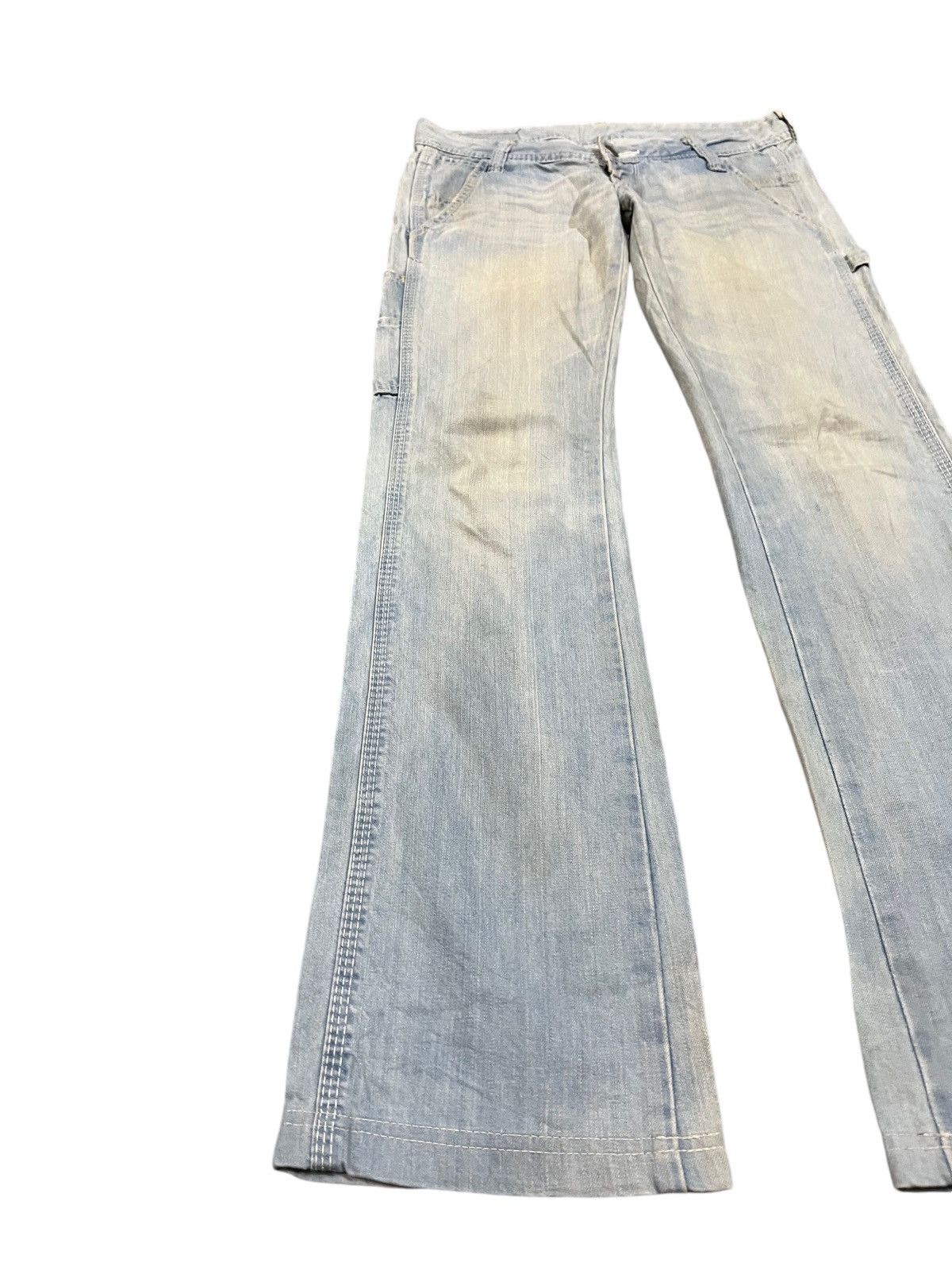 Japanese Brand × MOUSSY Vintage Black By Moussy Flare Carpenter Denim Size US 29 - 4 Thumbnail