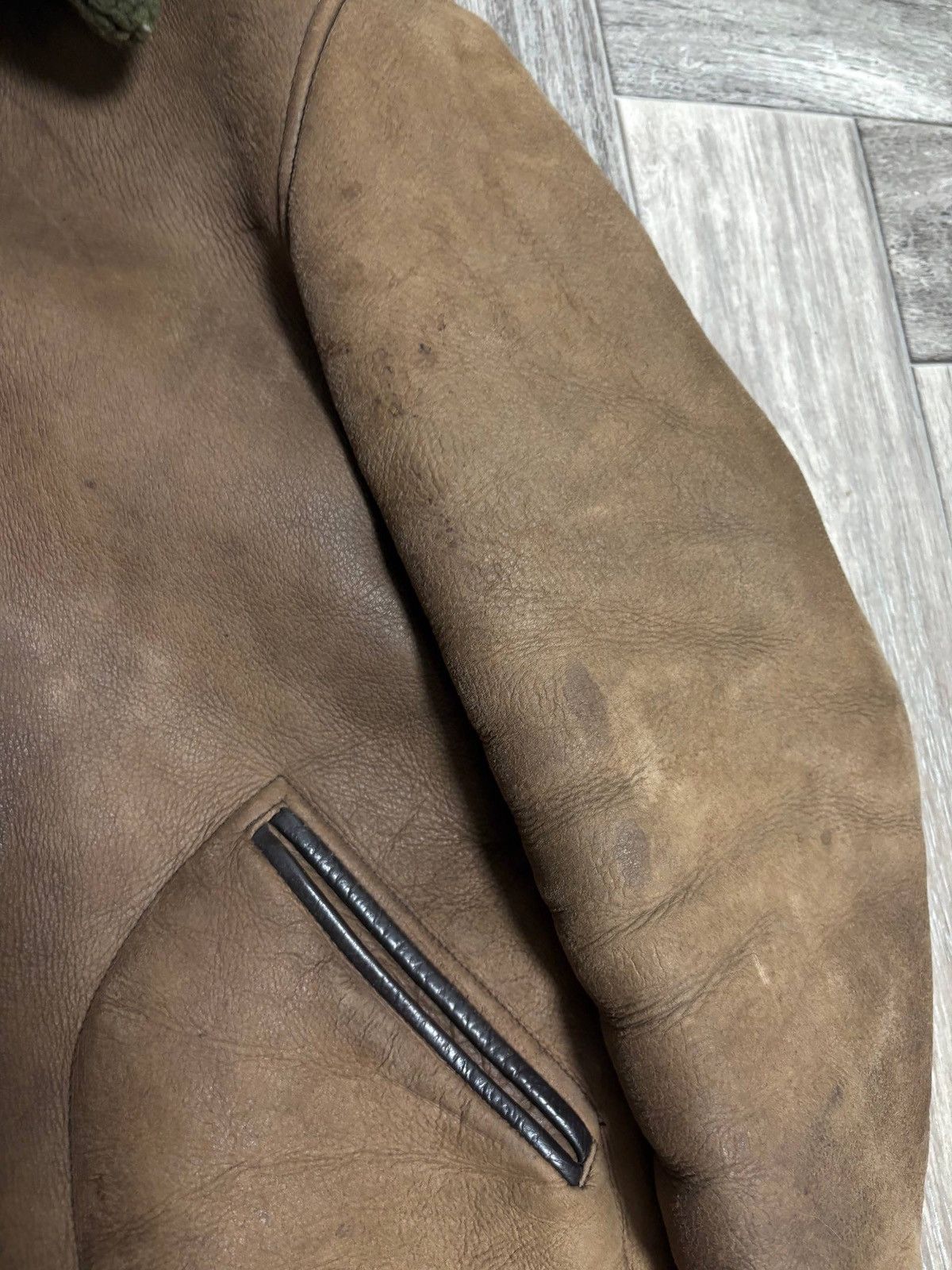 Leather Vintage Sheepskin Coat Shearling Leather Jacket B3 Size US M / EU 48-50 / 2 - 8 Thumbnail