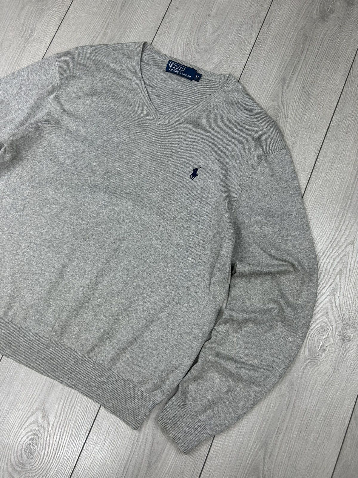 Polo Ralph Lauren Polo Ralph Lauren V Neck Sweater Grey Size M Size US M / EU 48-50 / 2 - 4 Thumbnail