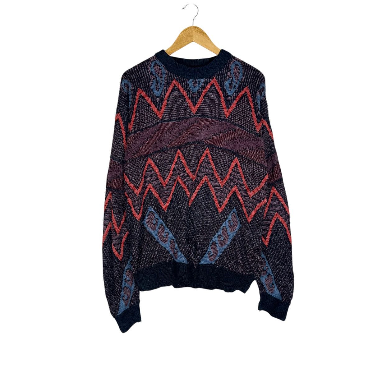 Aran Isles Knitwear ☀️GRAPHIX KNITWEAR PAISLEY SWEATER LIKE COOGI Size US L / EU 52-54 / 3 - 1 Thumbnail
