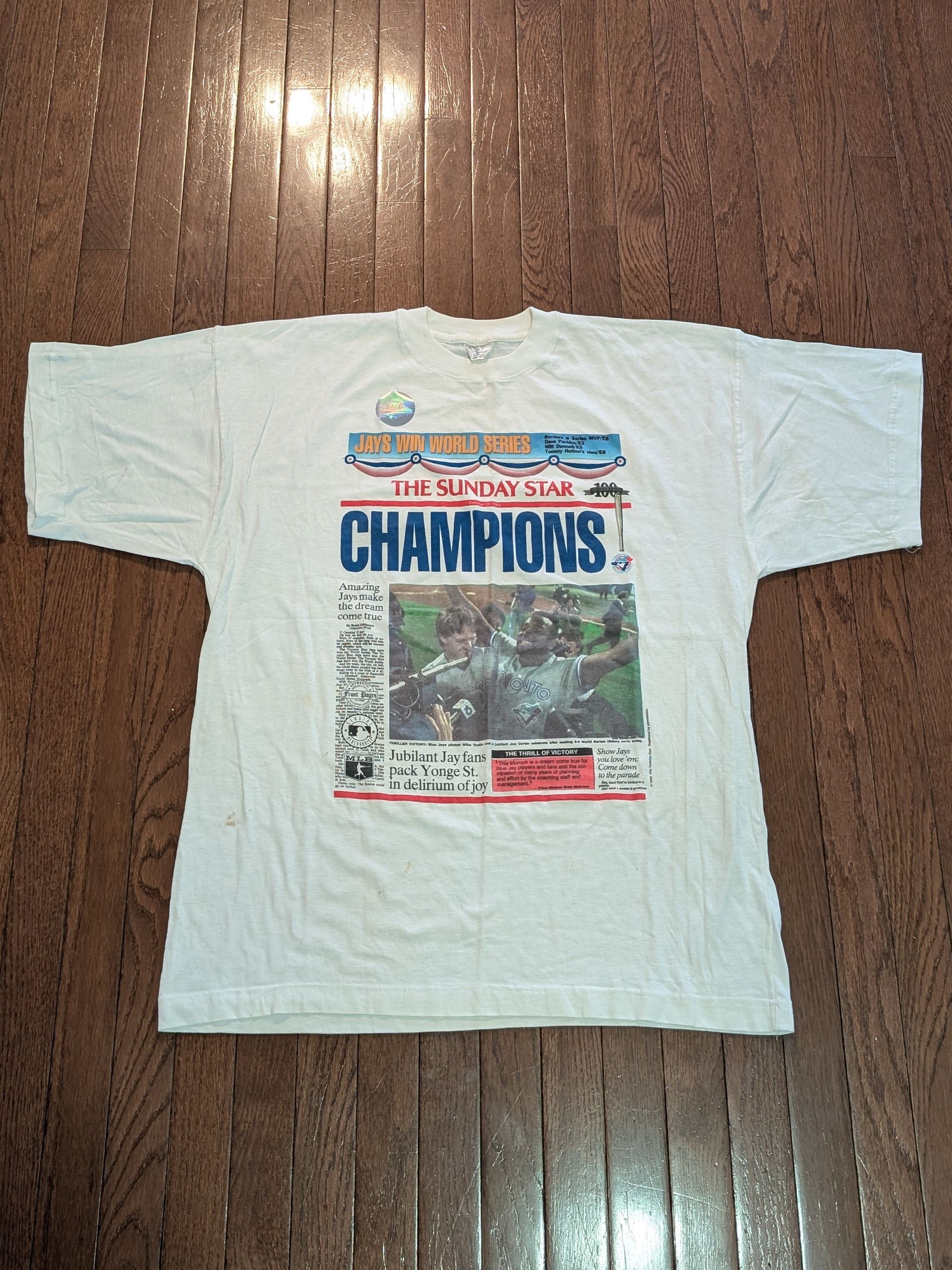 Other 1992 Star Toronto Blue Jays Champions T-Shirt 2 Size XL Size US XL / EU 56 / 4 - 1 Thumbnail