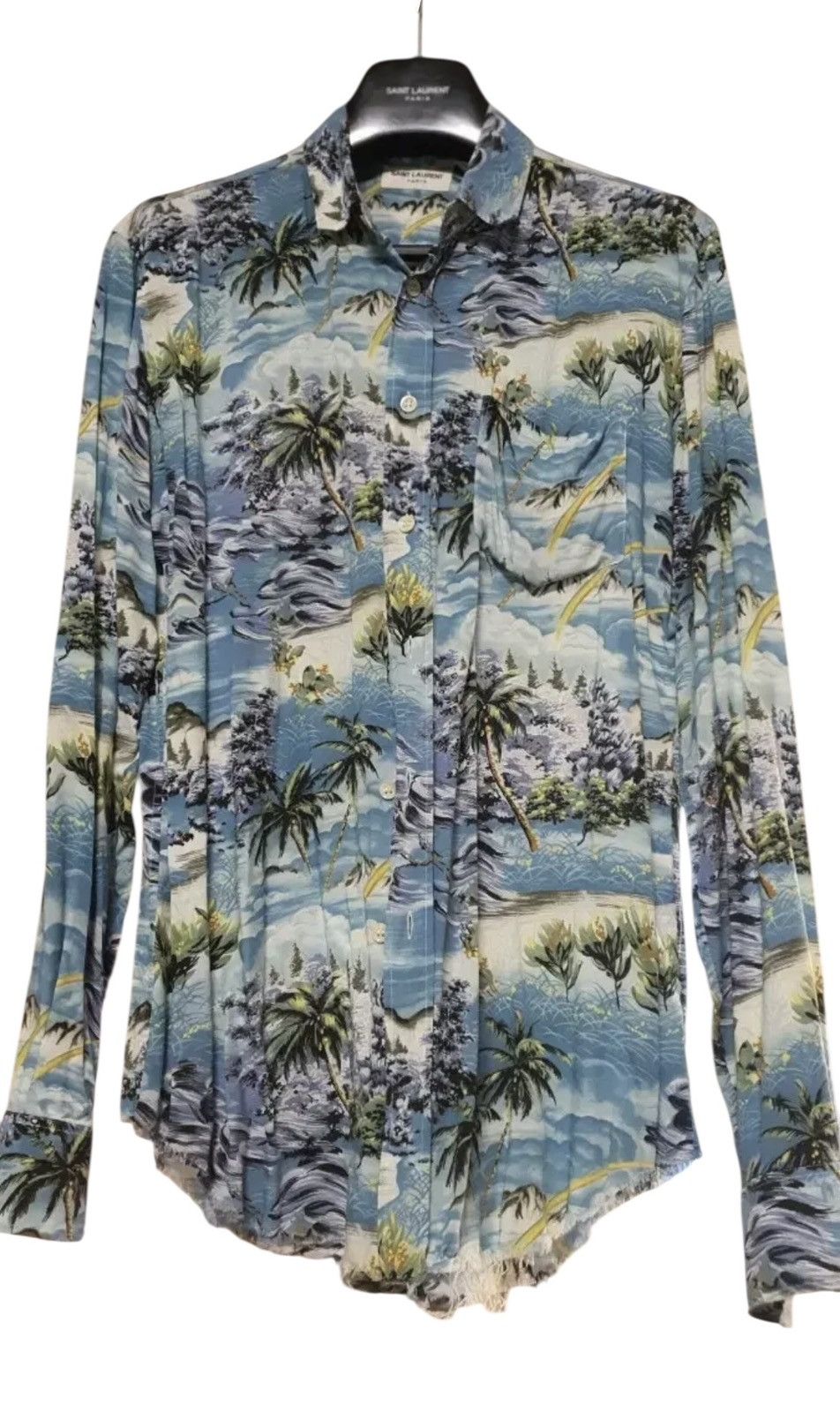 Saint Laurent Paris Saint Laurent Hedi Slimane SS16 Surf Sound Hawaiian Shirt Size US L / EU 52-54 / 3 - 3 Thumbnail