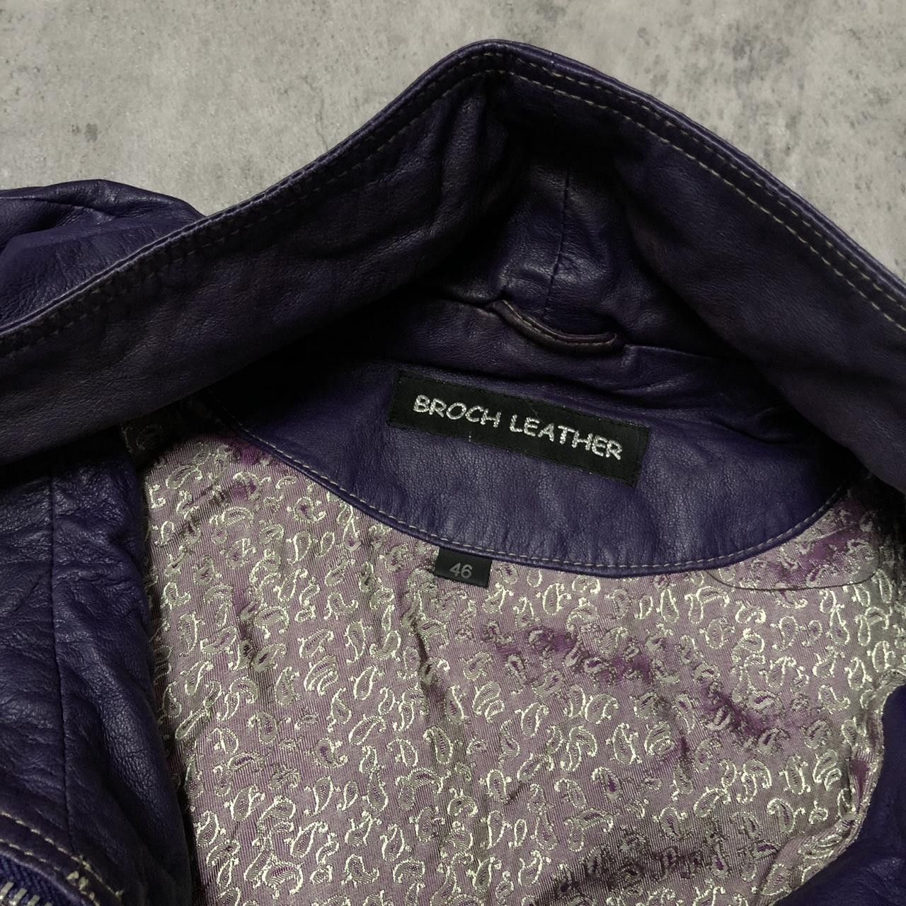 Other Purple Broch leather jacket with a glam touch #leatherjacket Size M / US 6-8 / IT 42-44 - 3 Thumbnail