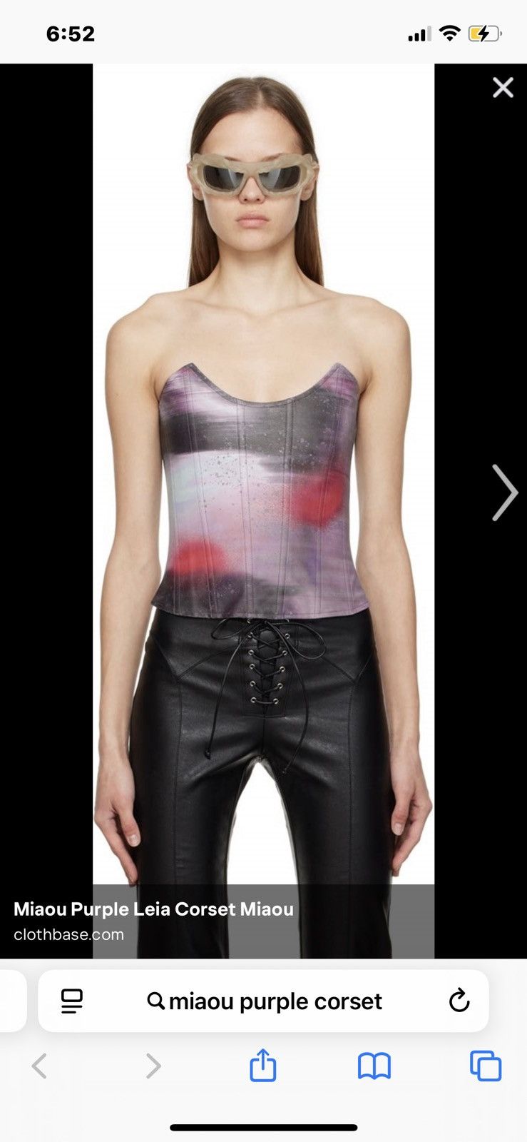 Miaou Miaou Leia corset in purple Size S / US 4 / IT 40 - 1 Thumbnail