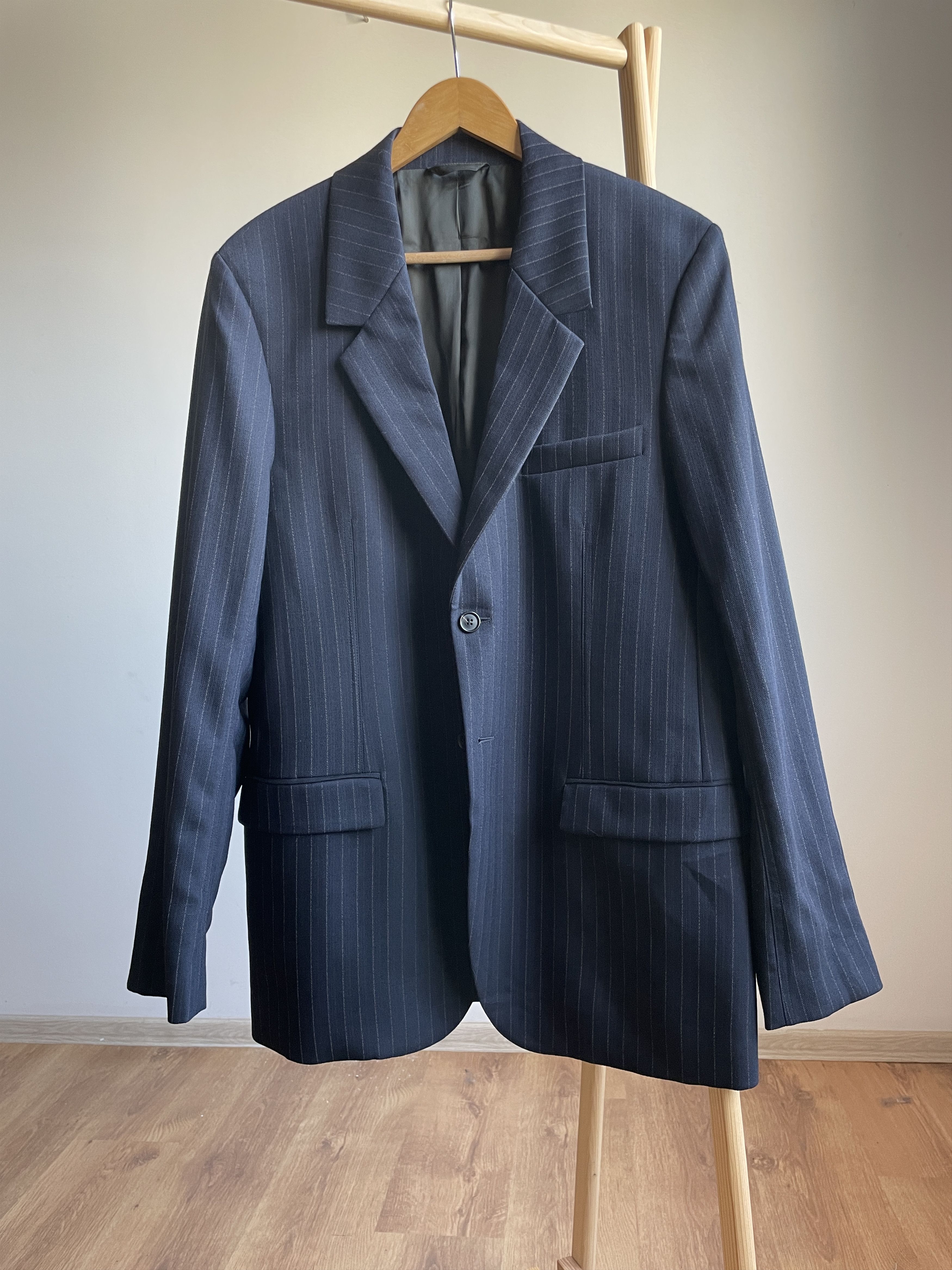 Acne Studios Acne Studios Pinstripe Navy Suit Jacket Blazer Size EUR 52 Size 42R - 1 Thumbnail