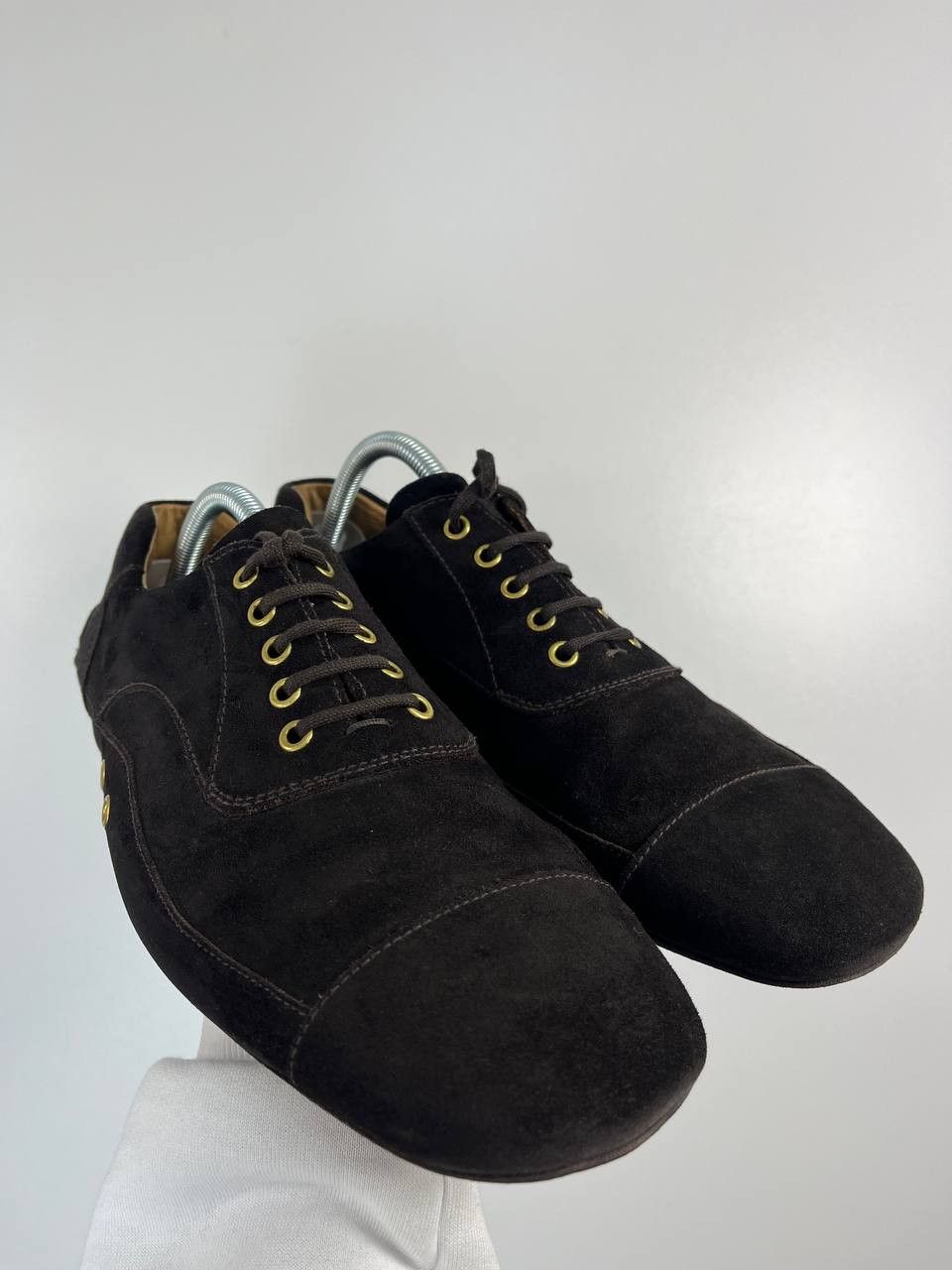Prada Prada Men’s Suede Lace-Up Driving Shoes Brown Size 9.5 Size US 9.5 / EU 42-43 - 1 Thumbnail