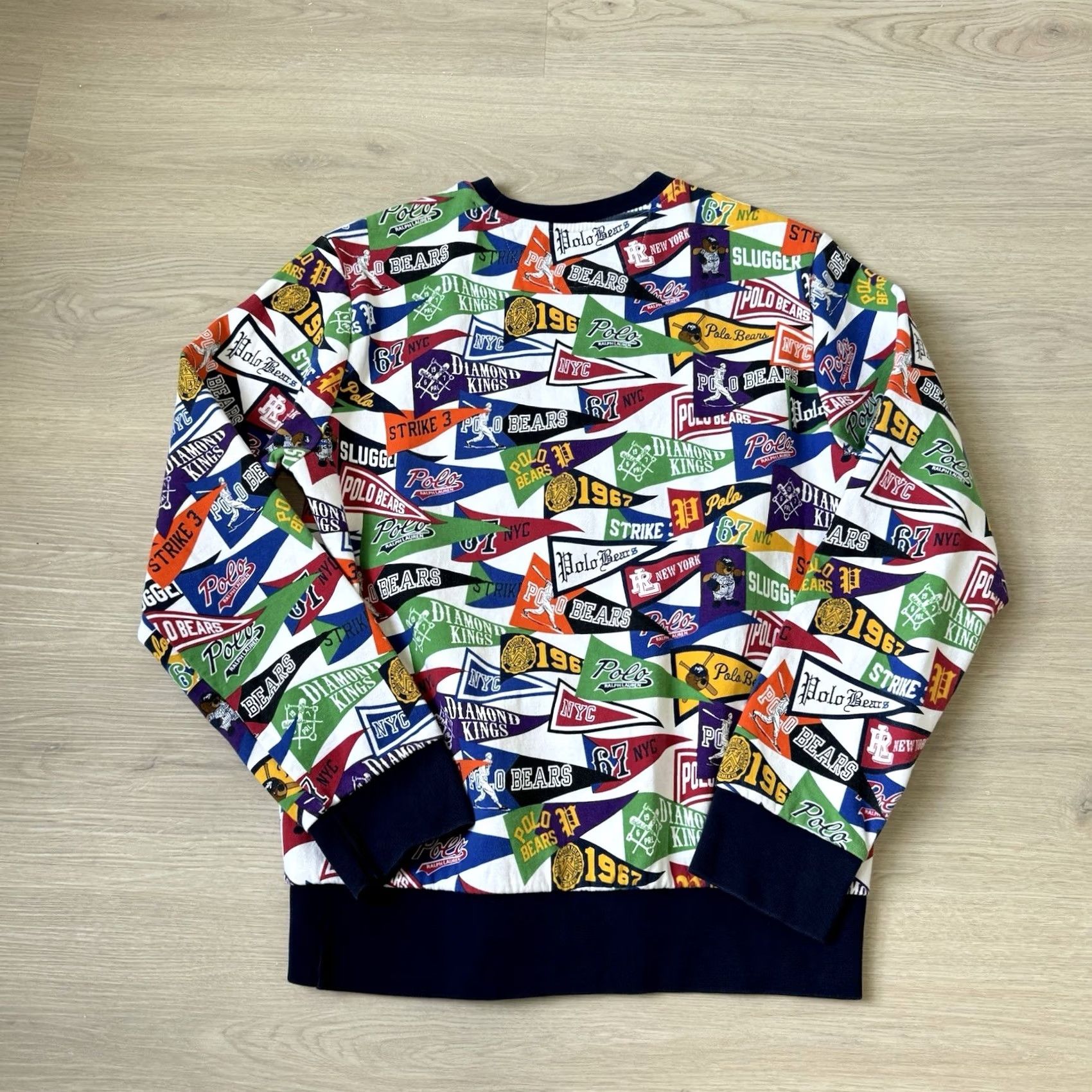 Polo Ralph Lauren Polo Ralph Lauren Baseball Bear Pendant Crewneck Sweatshirt Size M Multicolor AOP Pullover Size US M / EU 48-50 / 2 - 4 Thumbnail