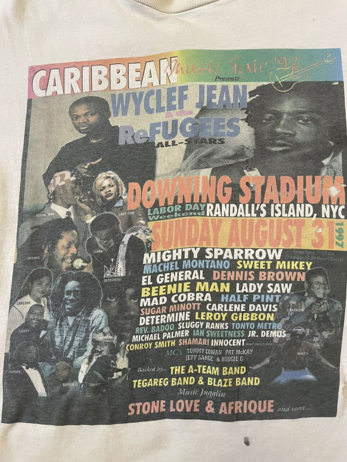 Vintage 🔥 VINTAGE 1997 Caribbean Music Fair T-Shirt Size US XL / EU 56 / 4 - 3 Thumbnail