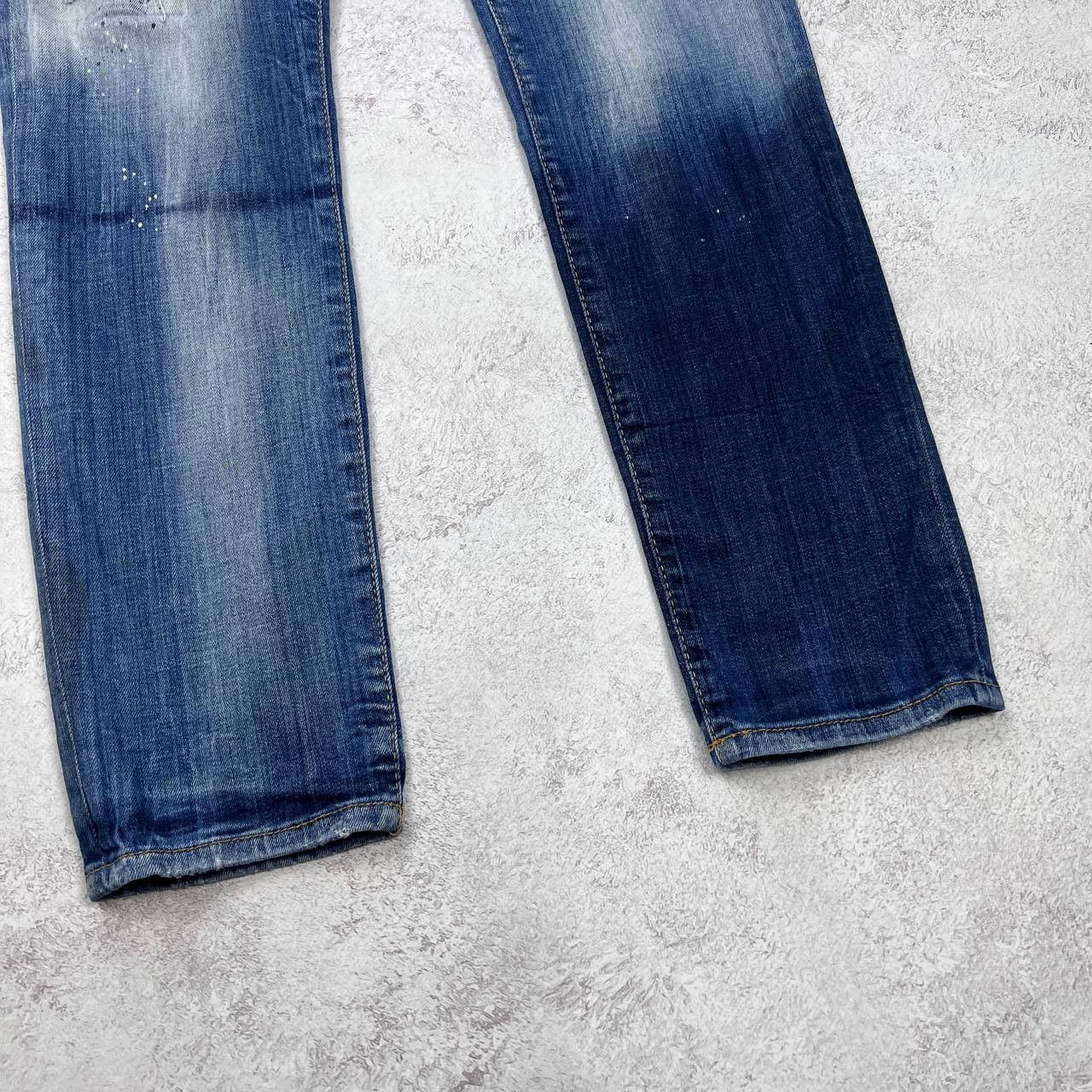 Dsquared2 DSQUARED2 Jeans Distressed Ripped Paint Splatter Slim Fit Size US 34 / EU 50 - 4 Thumbnail