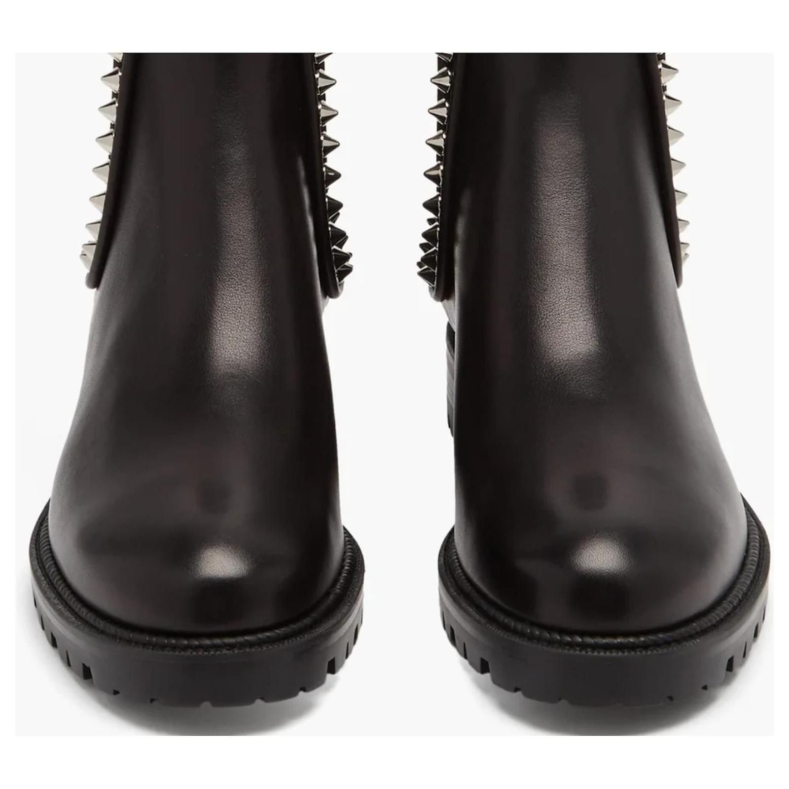Christian Louboutin o1s1wg110924 Ankle Boots in Black Size US 7 / IT 37 - 2 Thumbnail
