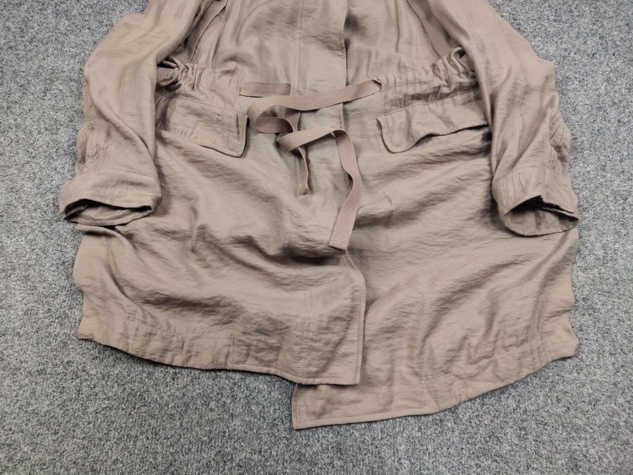 Allsaints All Saints Kinsley Parka Hooded Zip Up Tan Jacket Coat Size M / US 6-8 / IT 42-44 - 9 Thumbnail