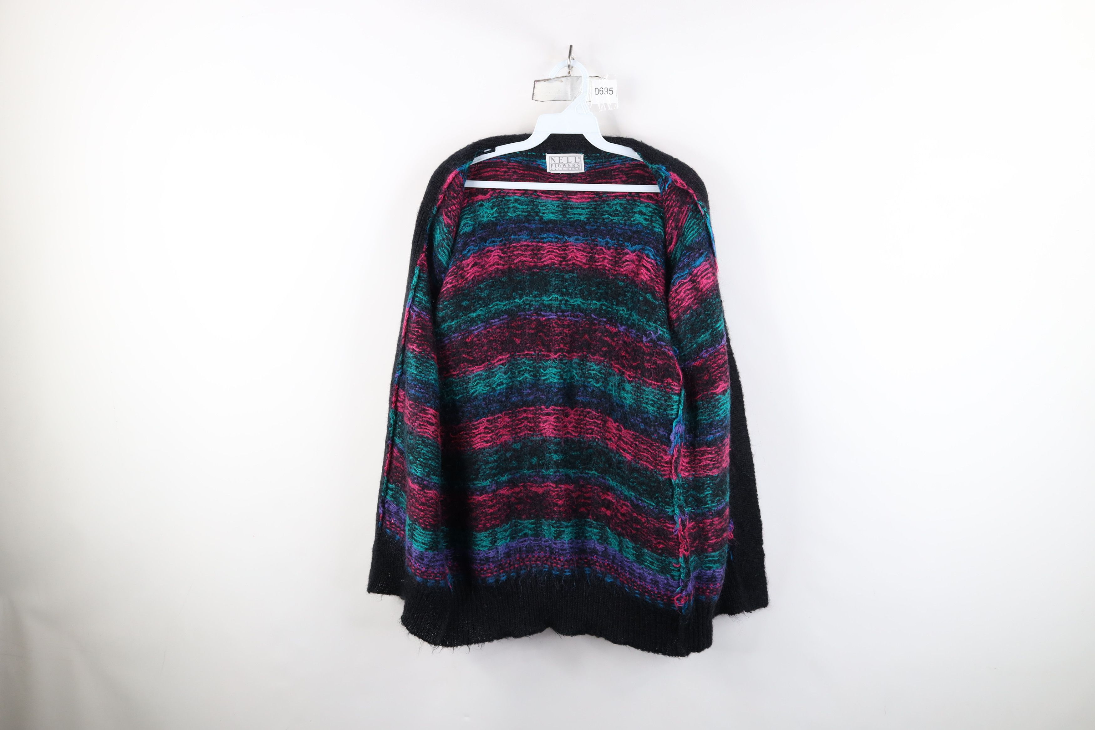 Vintage Vintage 90s Streetwear Mohair Wool Knit Cardigan Sweater Size L / US 10 / IT 46 - 9 Thumbnail