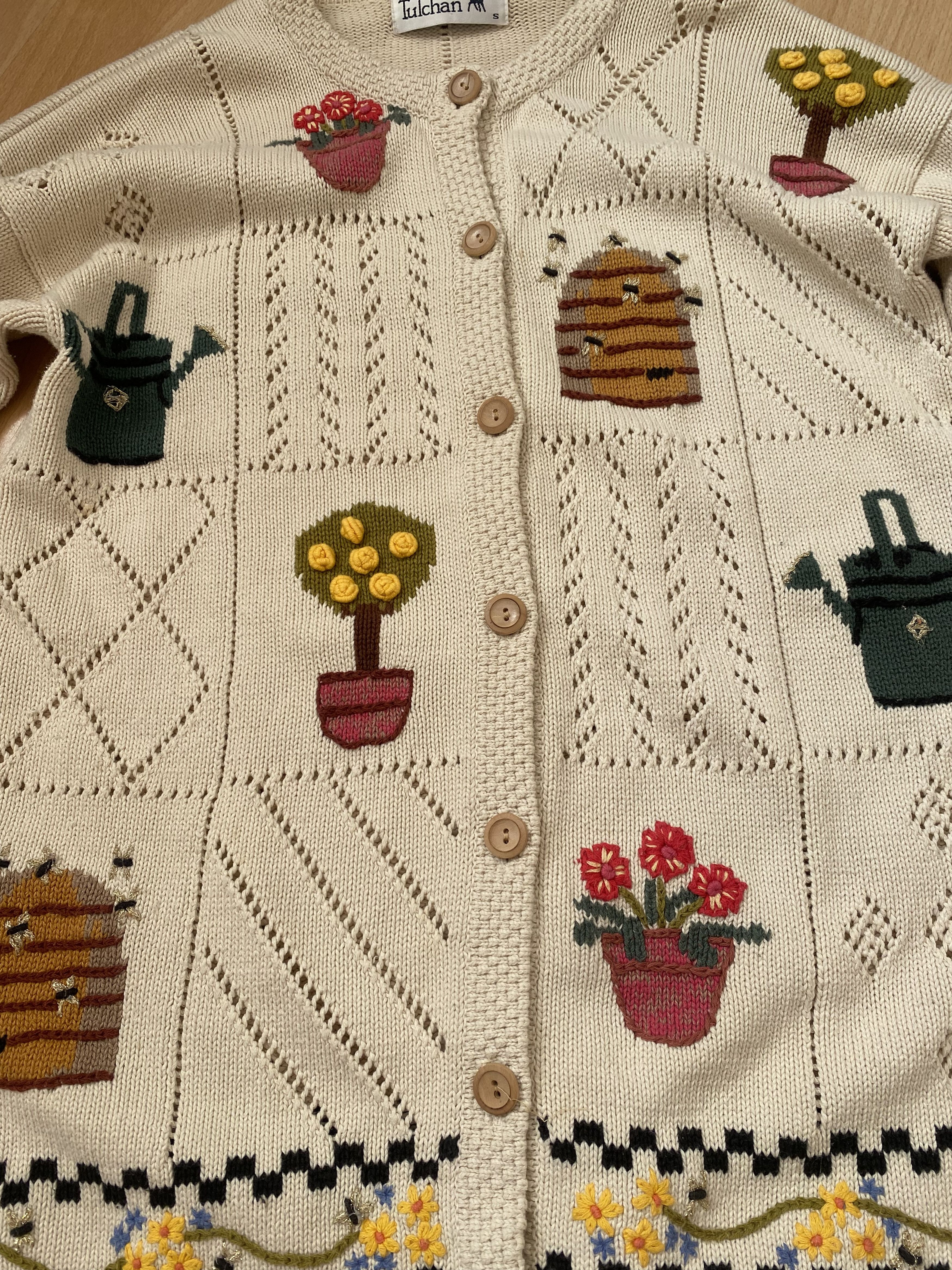 Vintage Tulchan Vintage rare sweater cardigan Size S / US 4 / IT 40 - 3 Thumbnail
