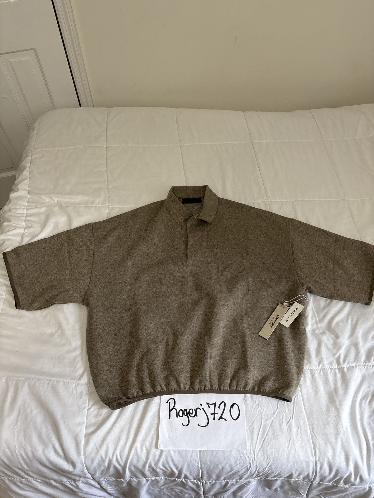 Essentials Essentials Heather Grey 3/4 Polo Size US M / EU 48-50 / 2 - 1 Thumbnail
