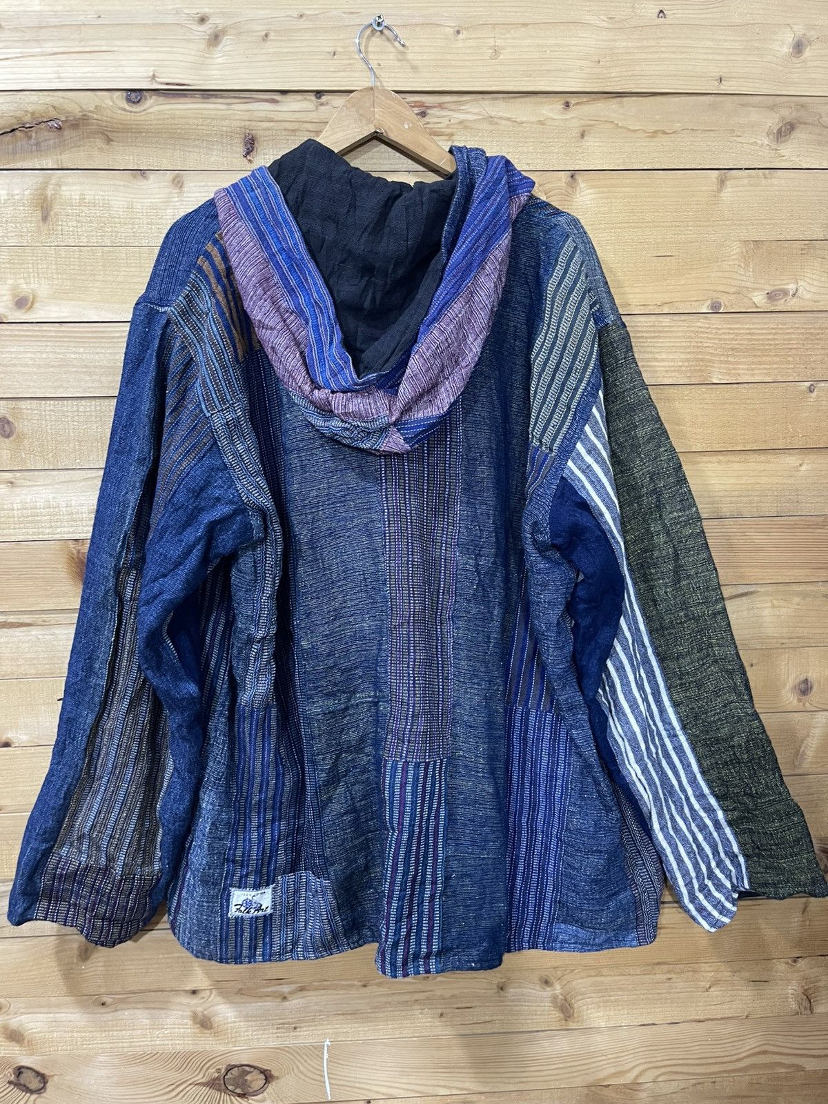 Folk Offernow🔥Vintage folk art patchwork reversible boro jacket Size US XXL / EU 58 / 5 - 5 Thumbnail