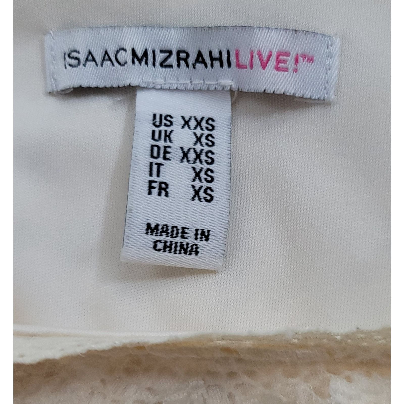 Isaac Mizrahi Isaac Mizrahi Live Cream Lace Overlay Tunic Top XXS Size XXS / US 00 / IT 34 - 4 Thumbnail