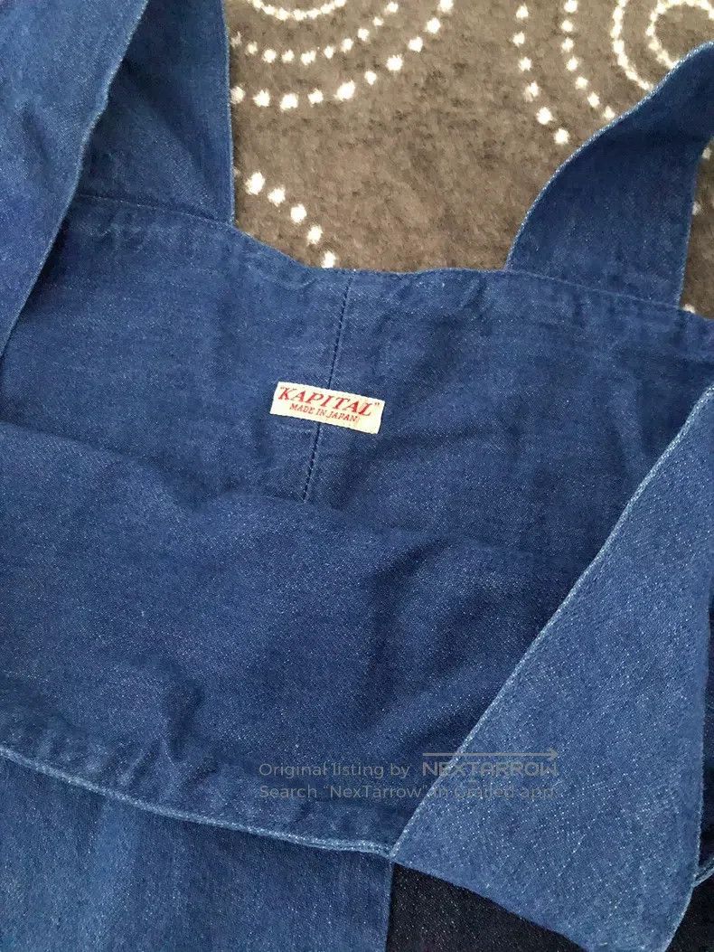 Kapital Kapital Stitched denim bib pants Size 42" / US 20 - 2 Thumbnail