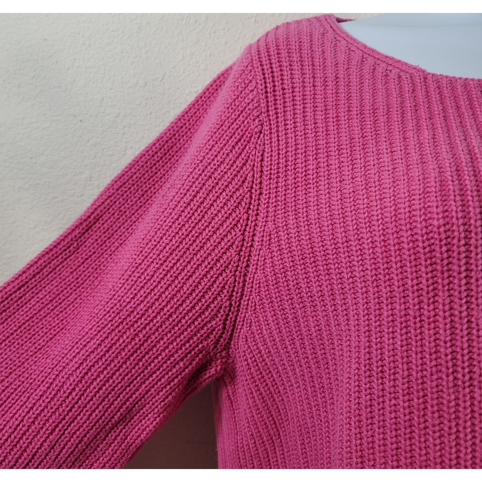 Old Navy Old Navy Pink Knitted Scoop Neck Sweater Top XLTG 3/4 Sleeve Size XL / US 12-14 / IT 48-50 - 6 Thumbnail