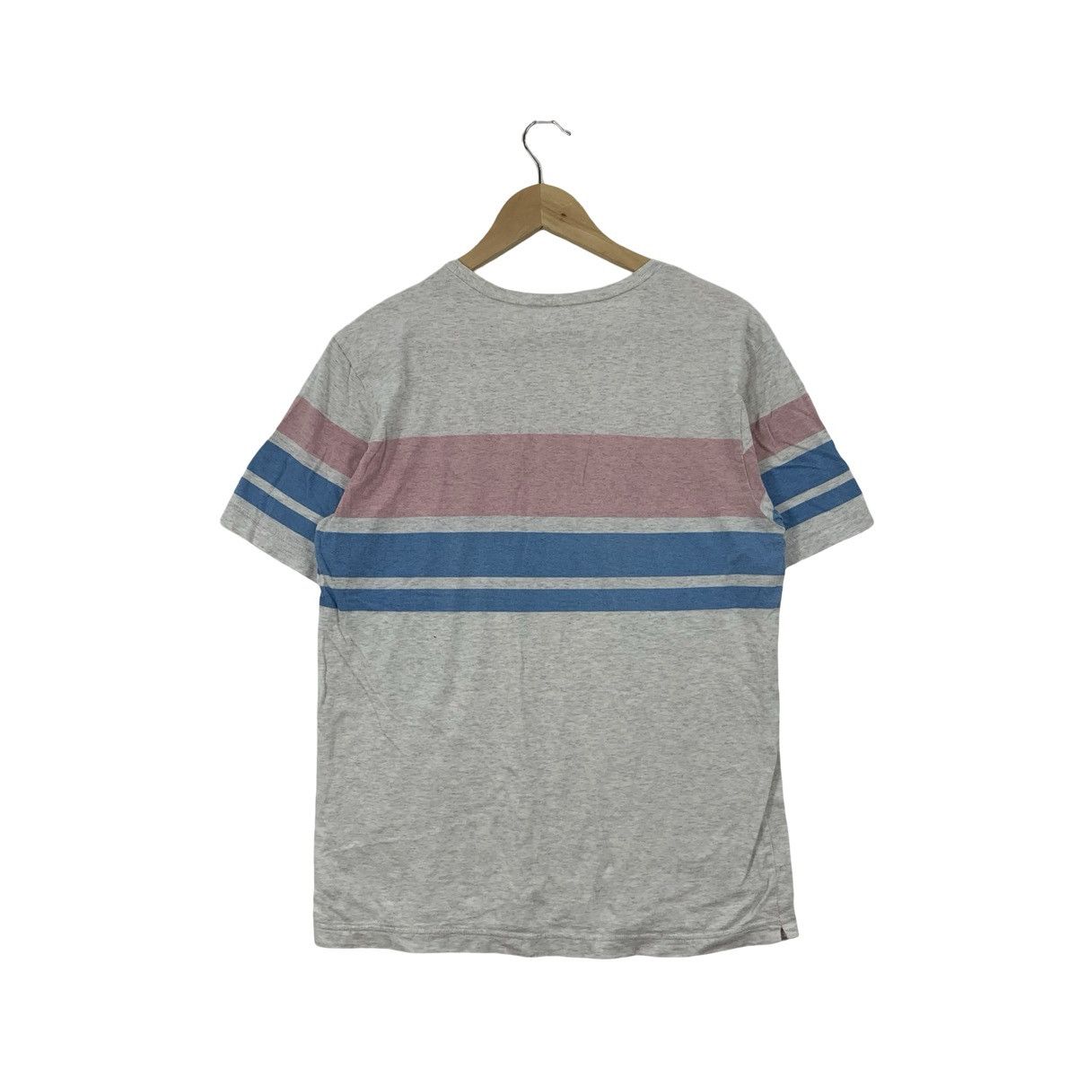 Japanese Brand QUADRO Colour Block Stripe Tee Shirt Top Japanese Fashion Size US S / EU 44-46 / 1 - 6 Thumbnail