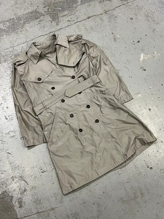 Prada AW2009 Prada Grey Buttoned Classy Trench Coat Size US XS / EU 42 / 0 - 4 Thumbnail