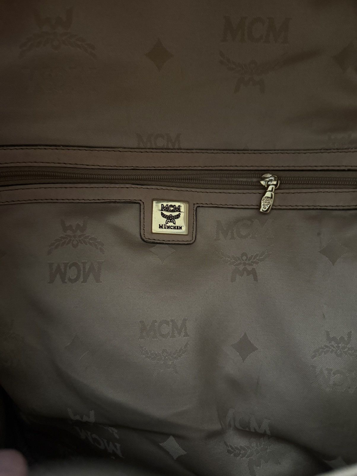 MCM MCM Visetos Beige Backpack Size ONE SIZE - 5 Thumbnail