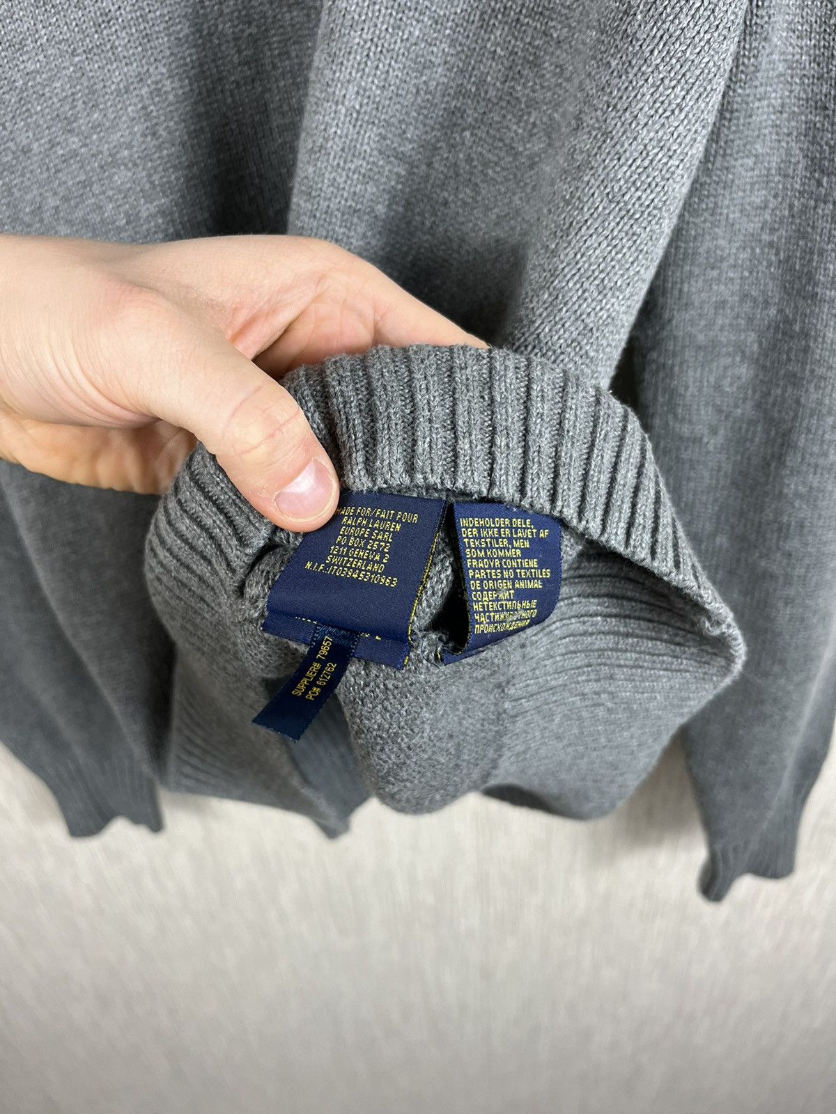 Polo Ralph Lauren × Ralph Lauren Polo Ralph Lauren vintage cotton sweater button up half zip Size US M / EU 48-50 / 2 - 17 Thumbnail
